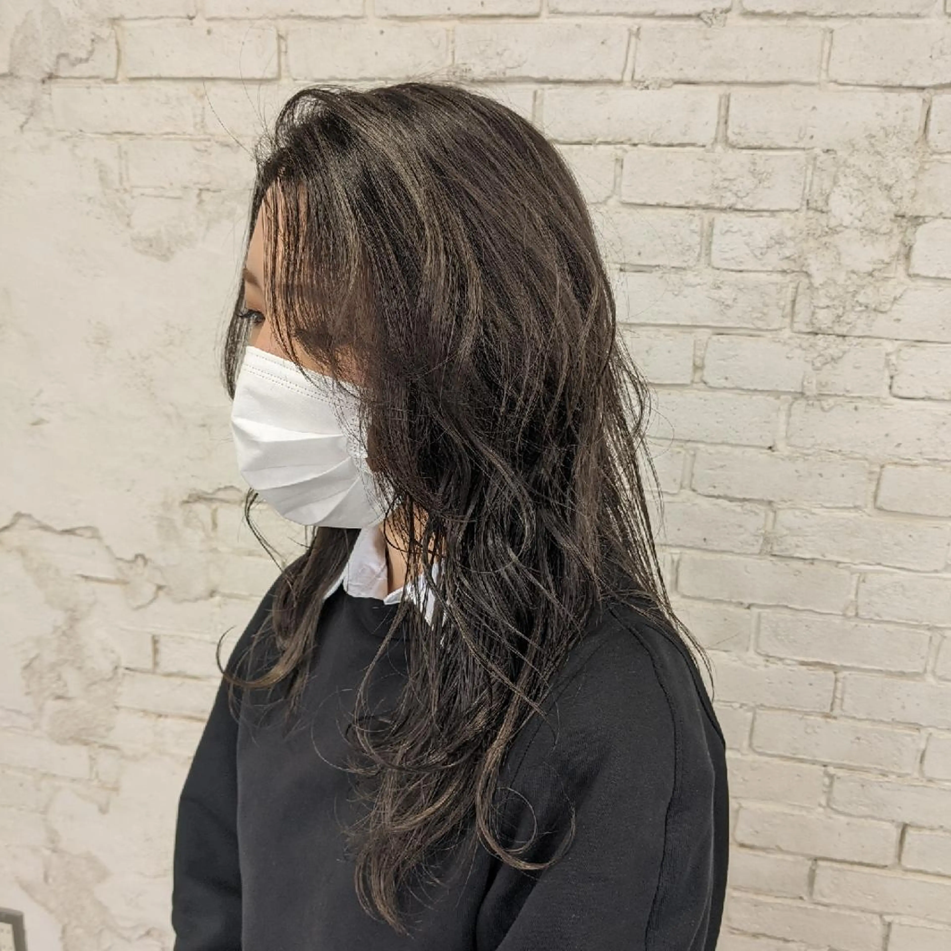 セミロング nameless髪質 改善ブリーチ心斎橋のヘアスタイル