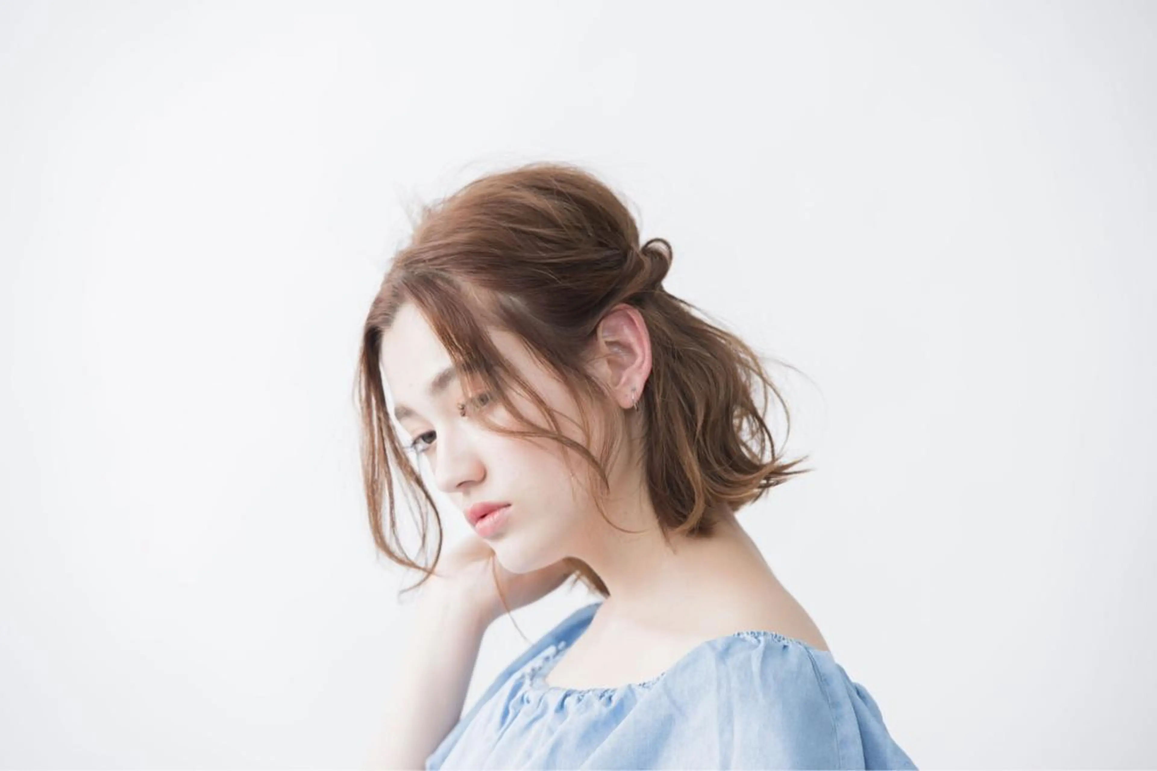 ショート ミディアム セミロング ヘアアレンジ 圧倒的美髪ストレート ツダケイタロウのヘアスタイル