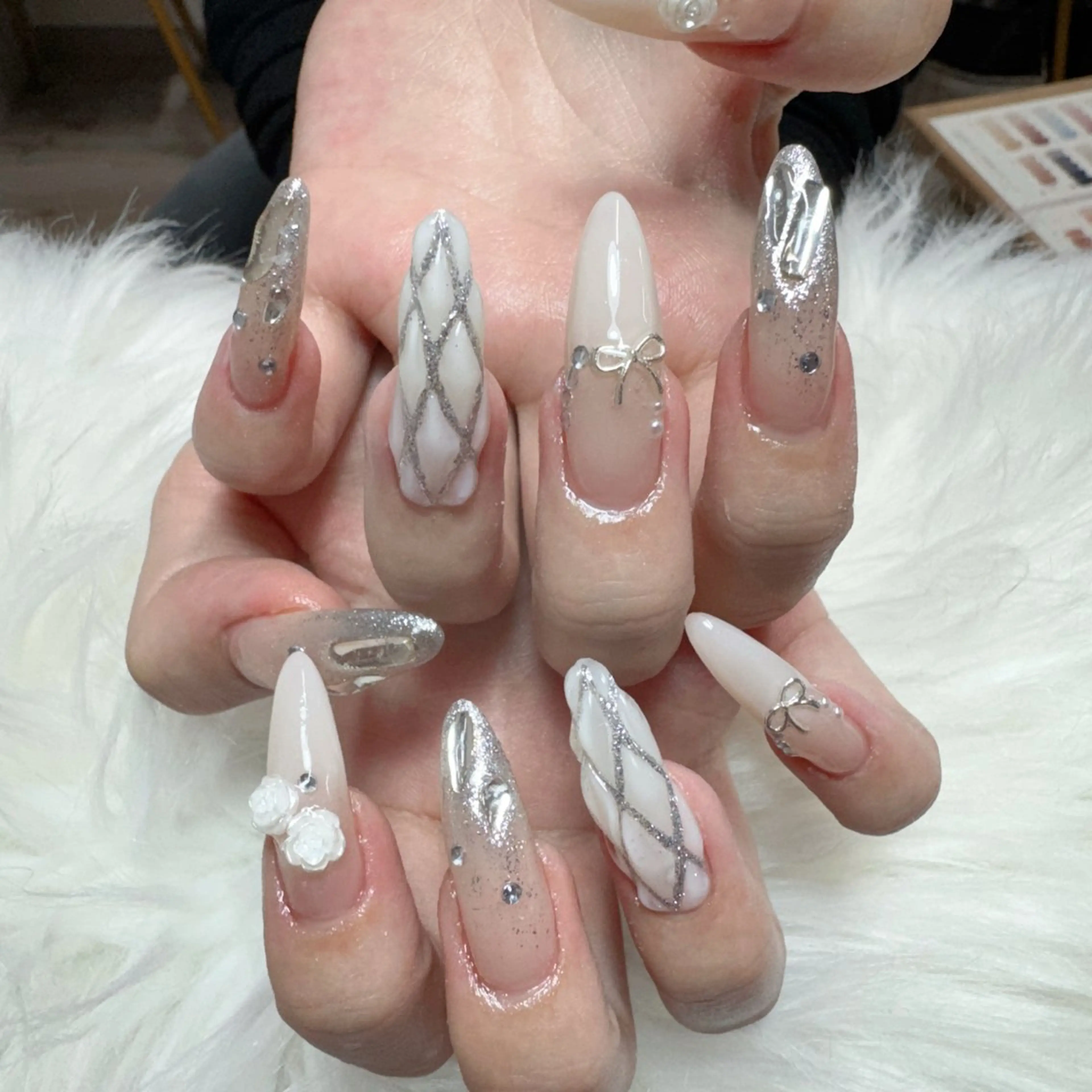 ネイル ハンドネイル 🎀nana🫧 ワンホンネイル🎀のネイルデザイン