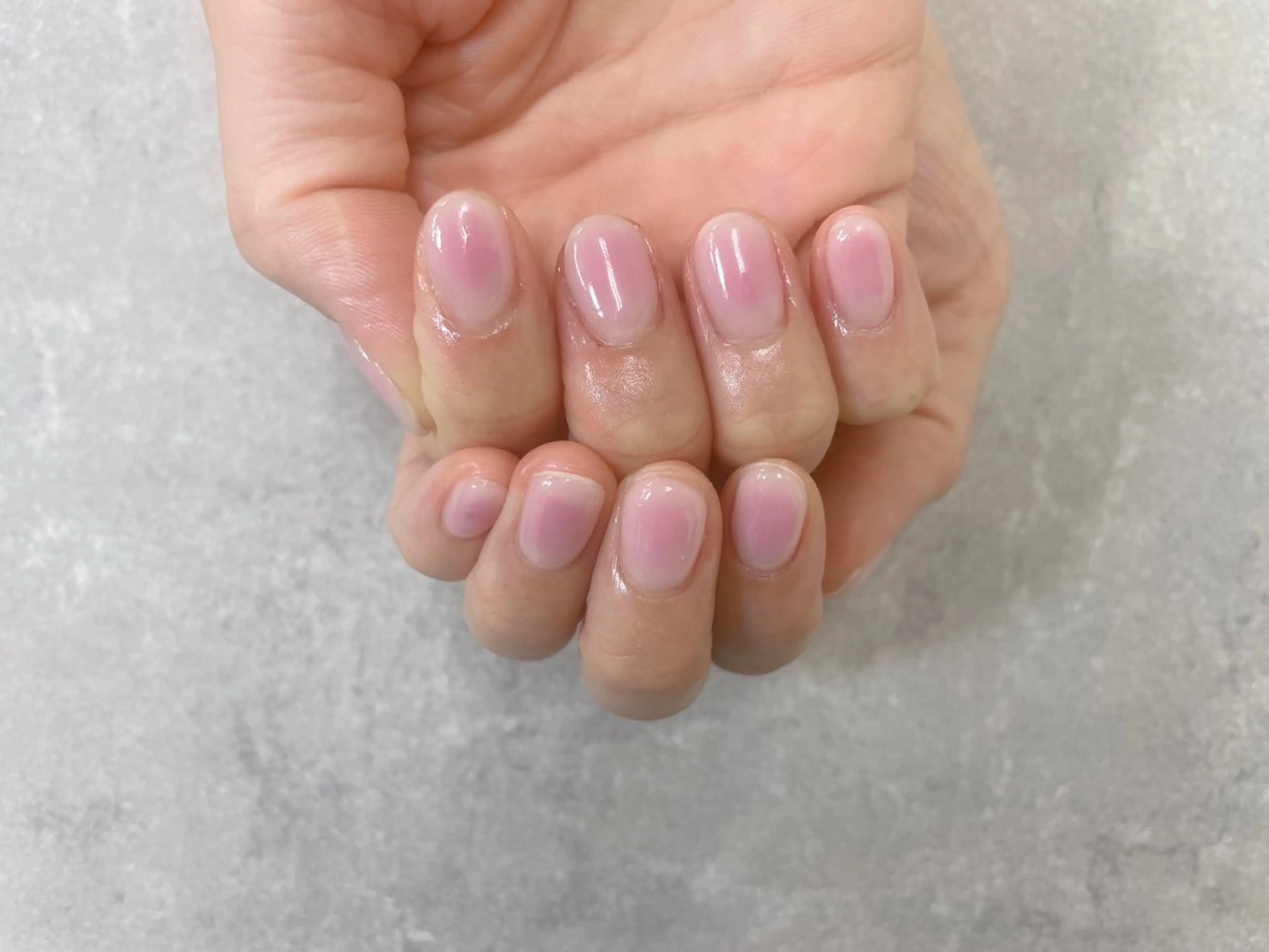 ネイル チークネイル オフィスネイル ピンク シンプルネイル foglia❁﻿. ⌇﻿imamuraのネイルデザイン