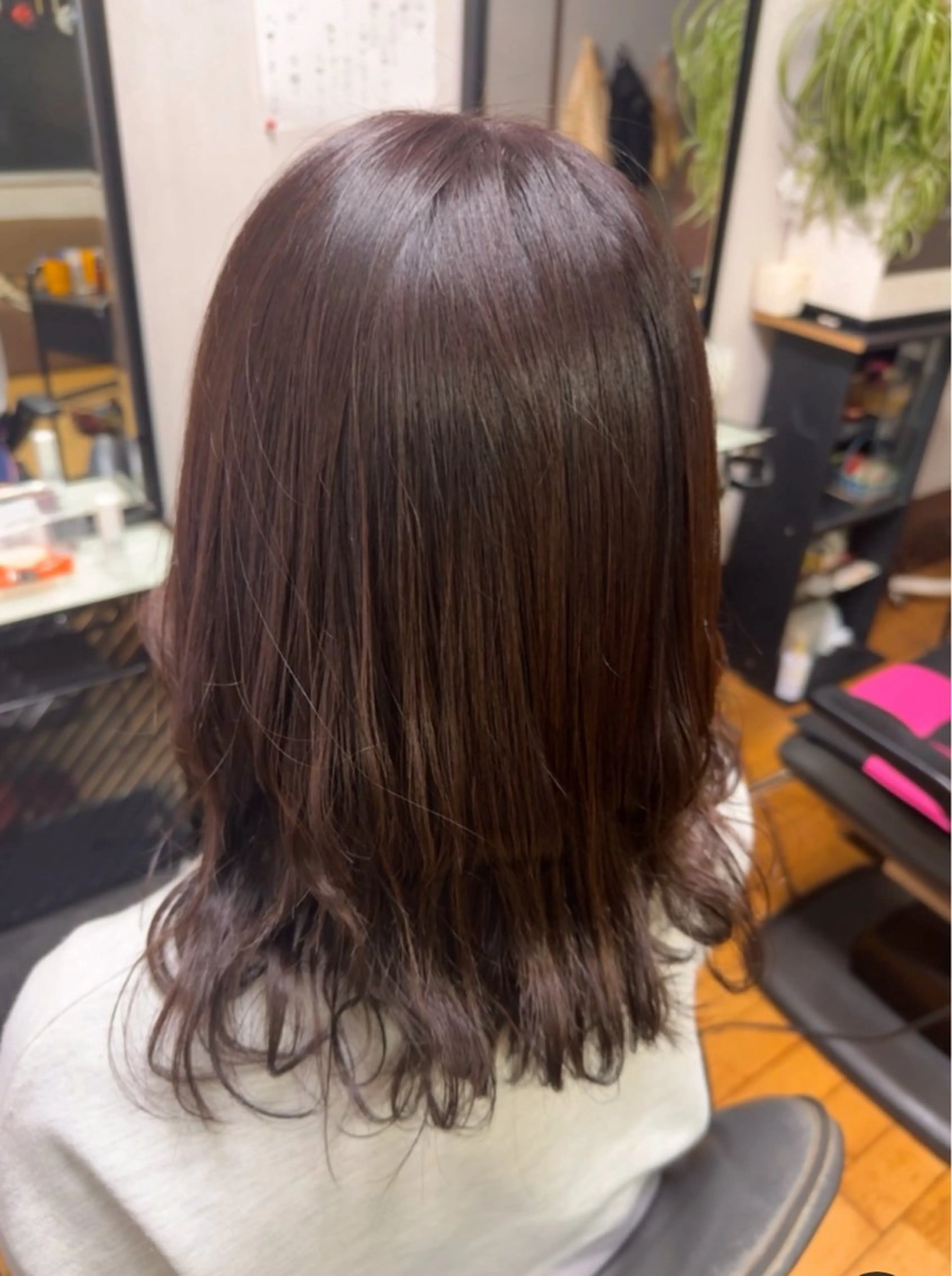 ミディアム カラー ブラウンカラー ピンクカラー ピンクブラウン cocoR yuukiのヘアスタイル