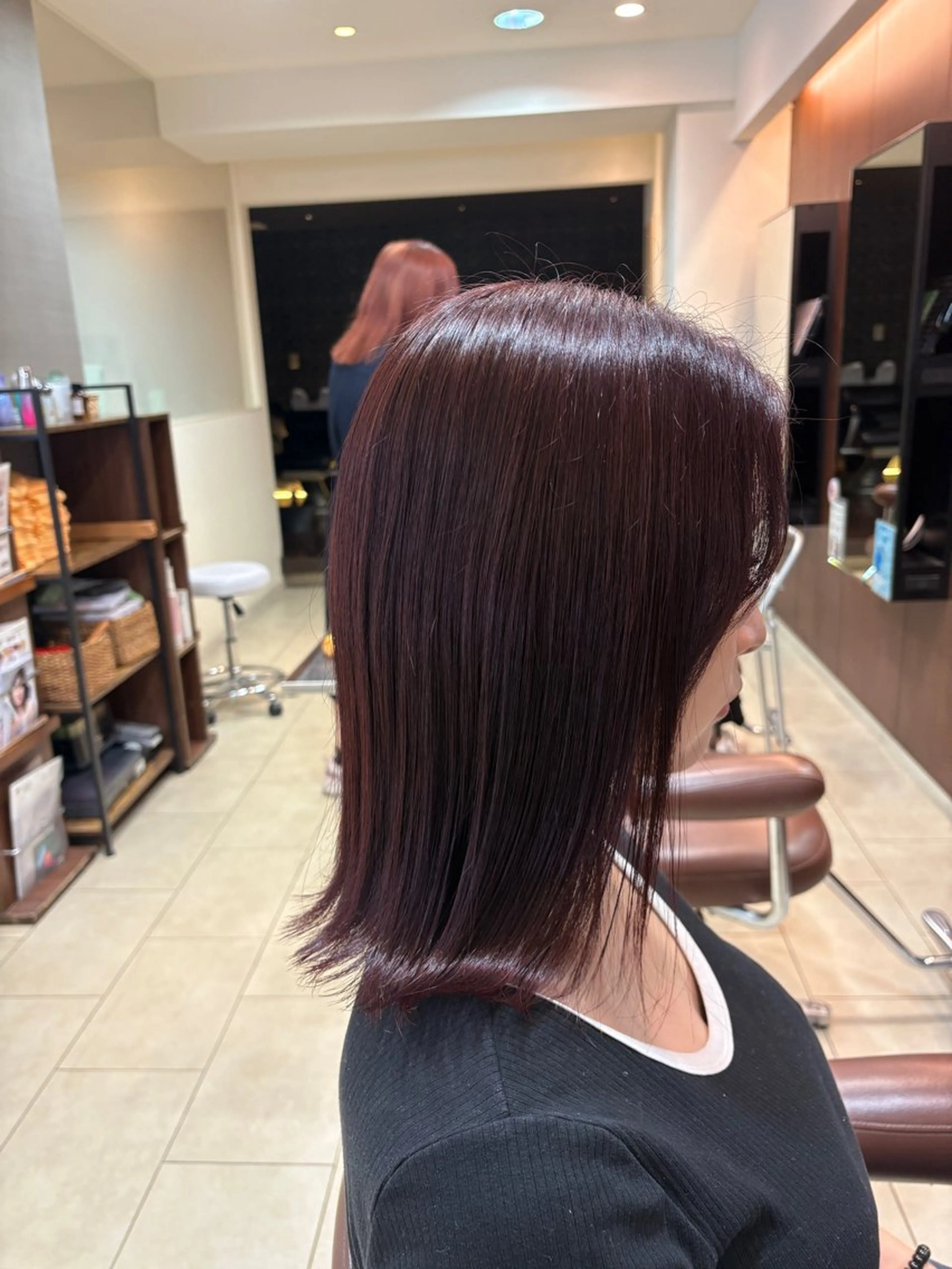 セミロング カラー 鳥ちゃん🐥/カラー /西中島/新大阪のヘアスタイル