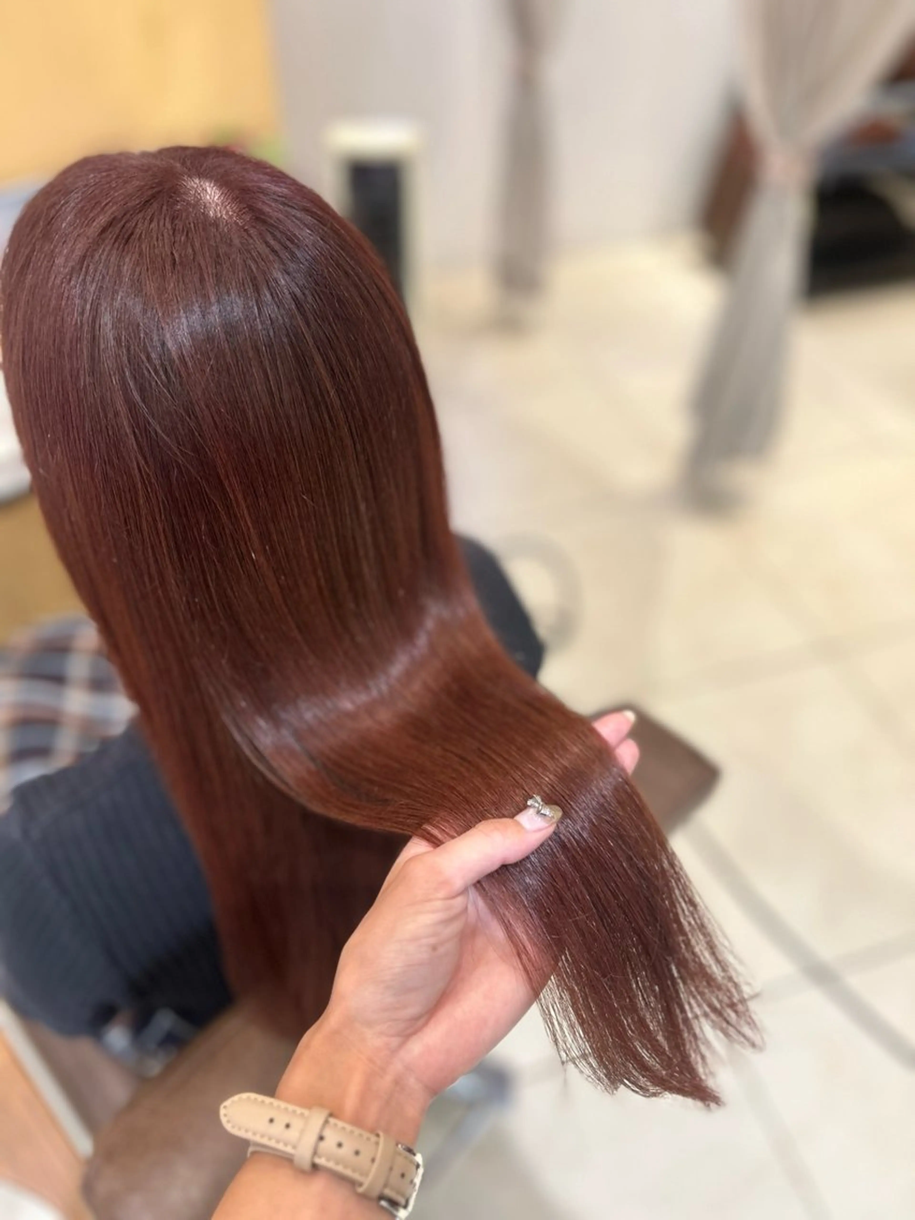 ロング カラー カット ヘアカラー トリートメント Sae/透け感カラー /盛れる顔周りのヘアスタイル