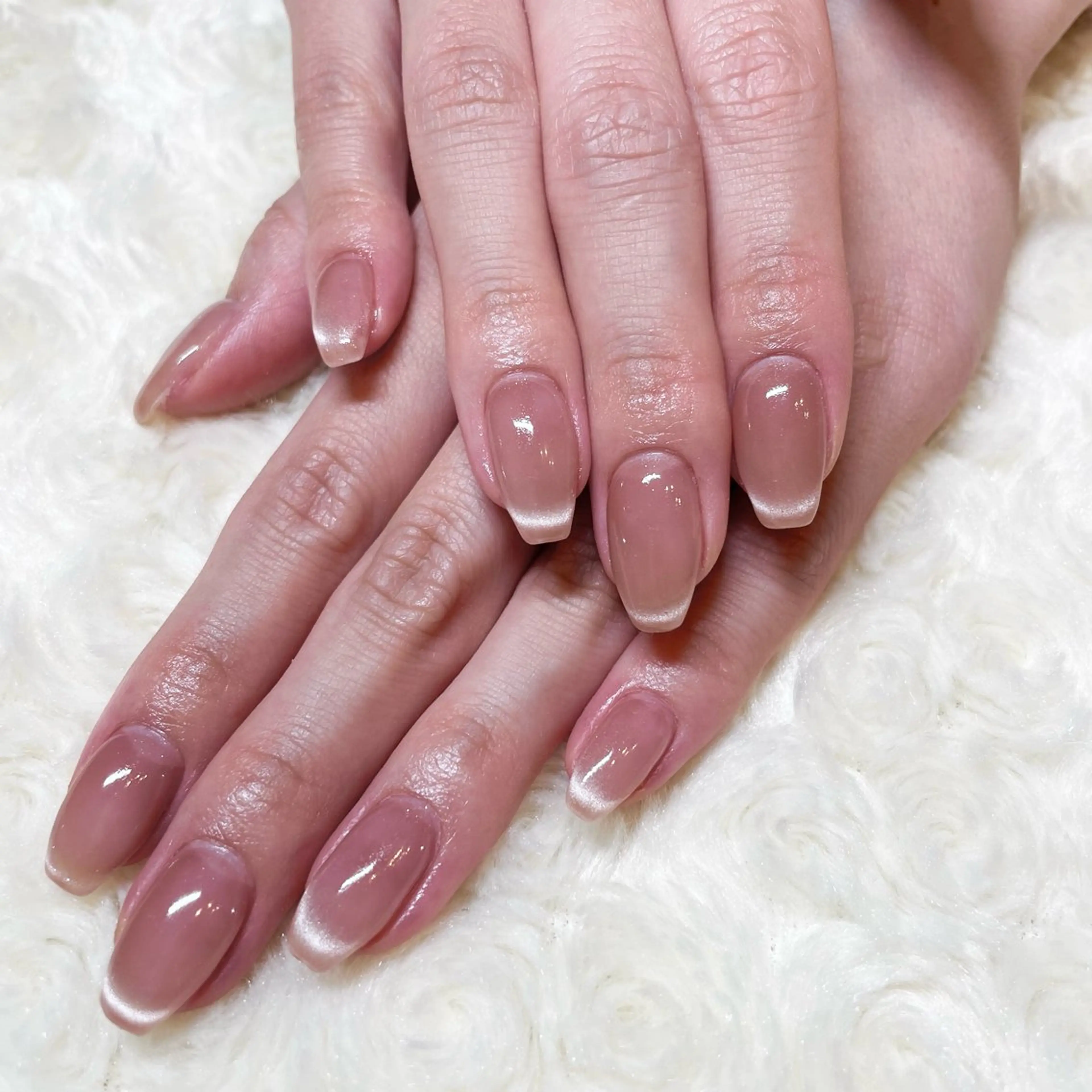 ネイル フレンチネイル マグネットネイル aime Sakiのネイルデザイン