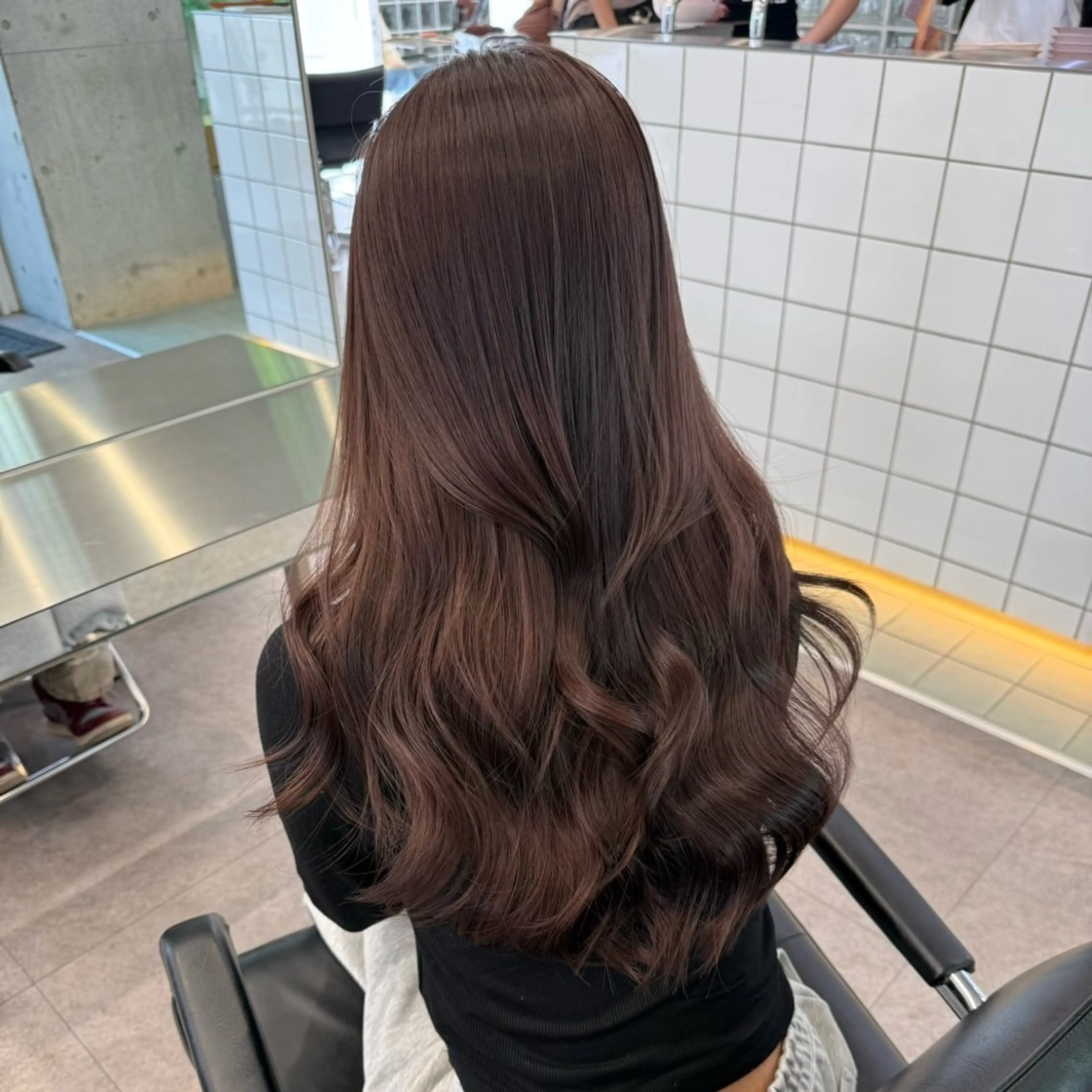 ロング カラー ヘアアレンジ 望月 菜央のヘアスタイル