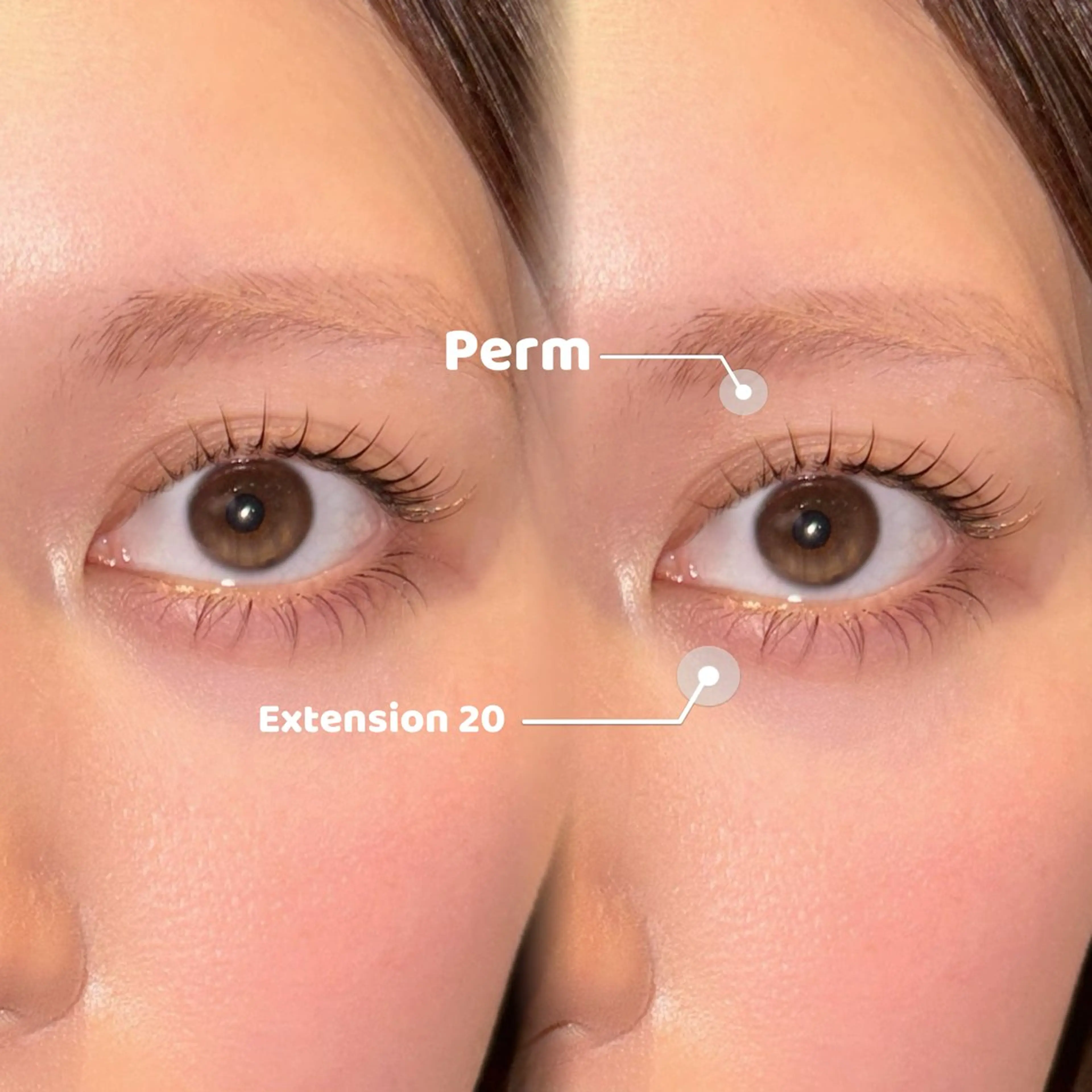 マツエク・マツパ 成人式 まつげパーマ 下まつげエクステ NORAアイラッシュ 🩵NANAKOのマツエク・マツパデザイン