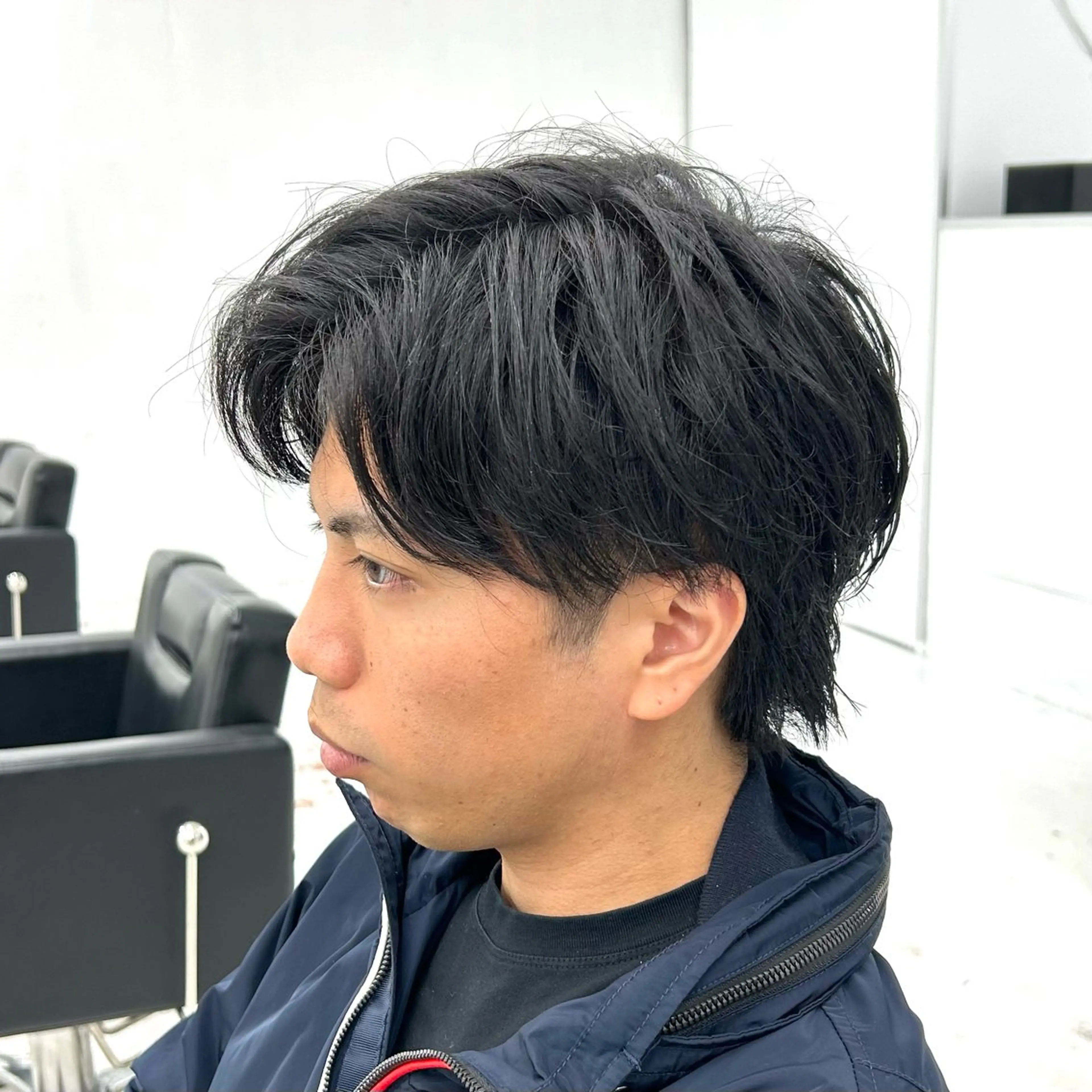 ショート メンズ センターパート メンズショート ショートヘア カット 【メンズパーマ特化】 🍏網中勇喜のヘアスタイル