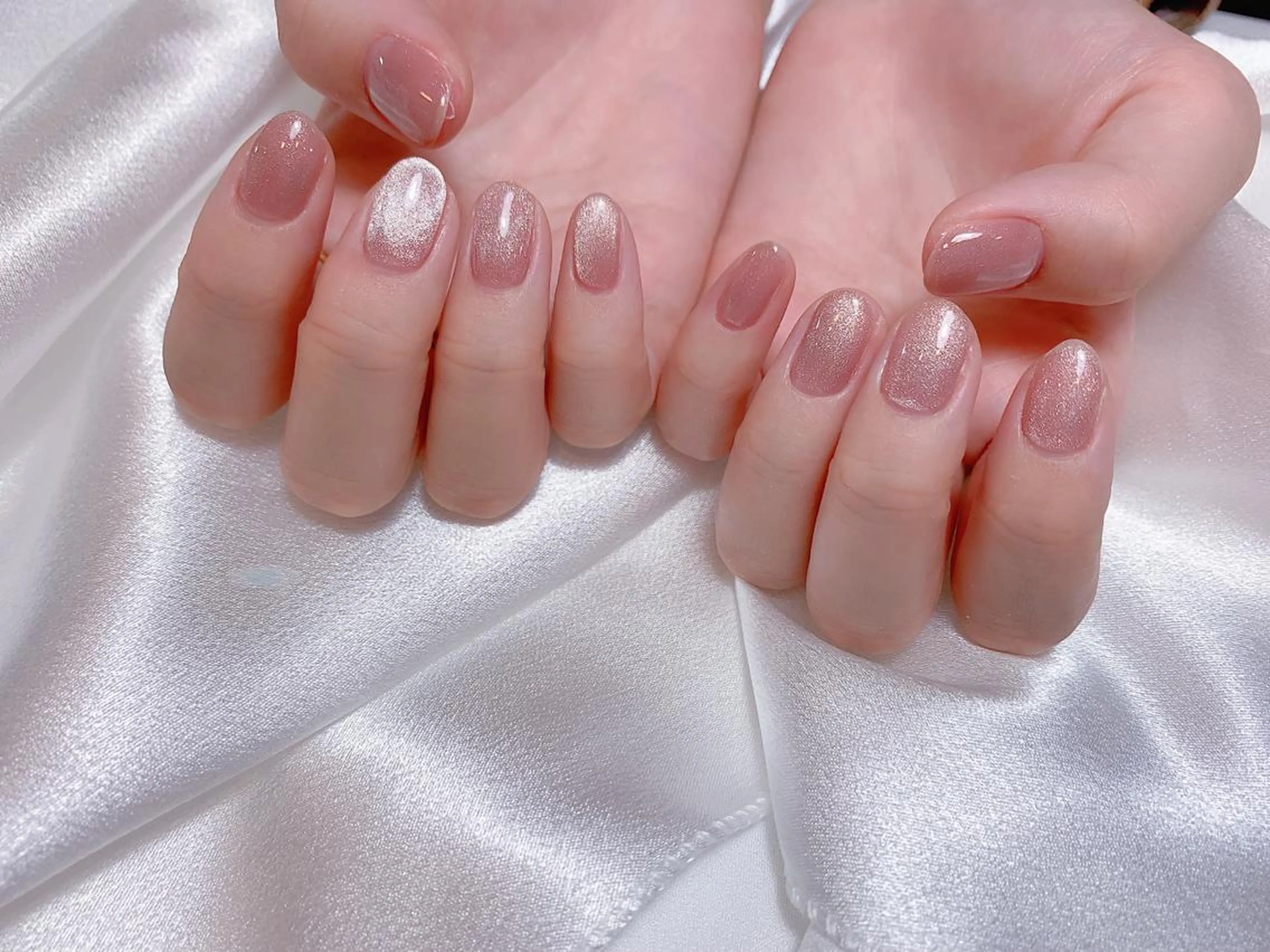 ネイル マグネットネイル ワンカラーネイル ハンドネイル ネイルサロン ルミア Lumia 店長のネイルデザイン