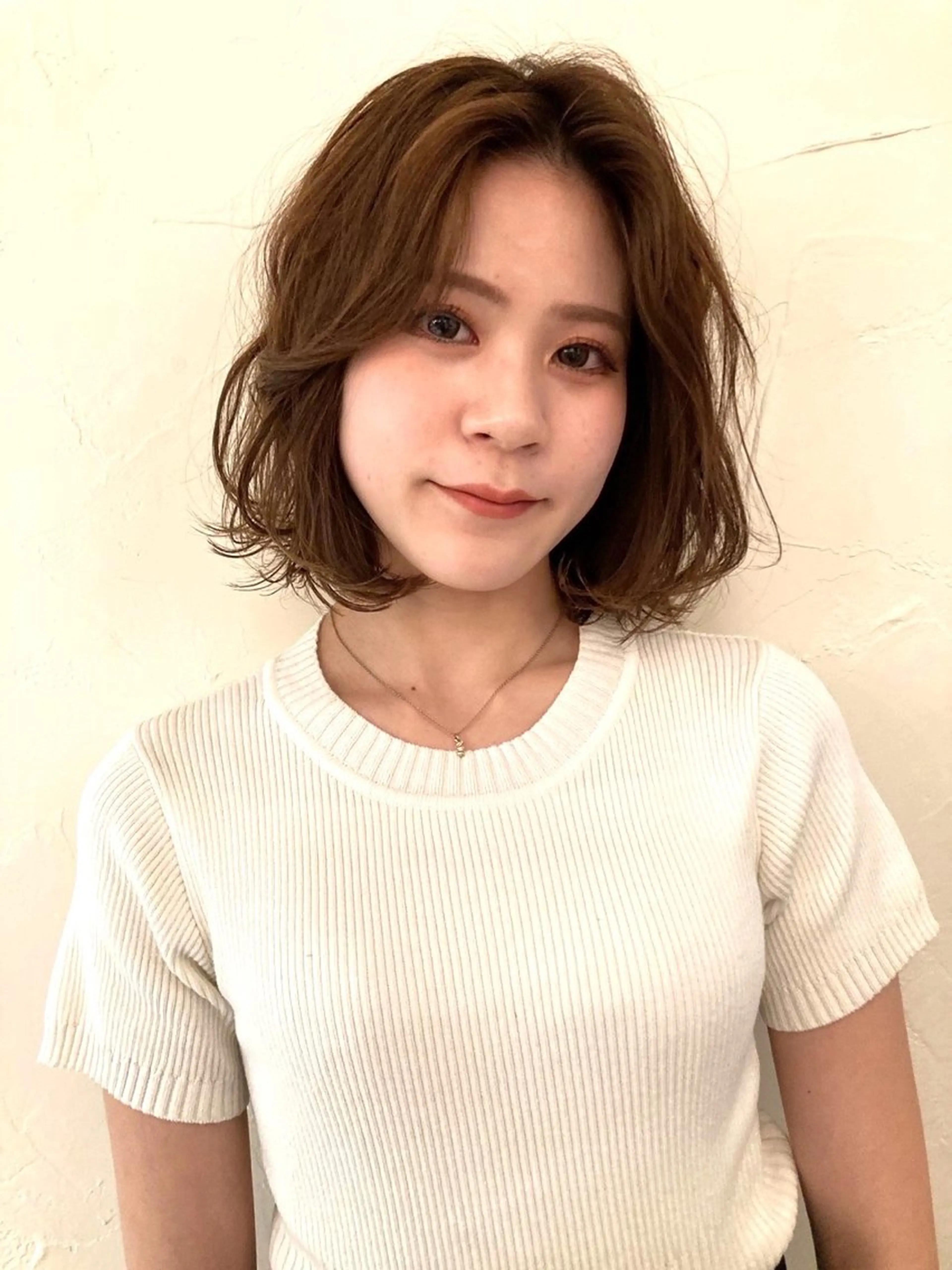 ミディアム シマダ アユミのヘアスタイル