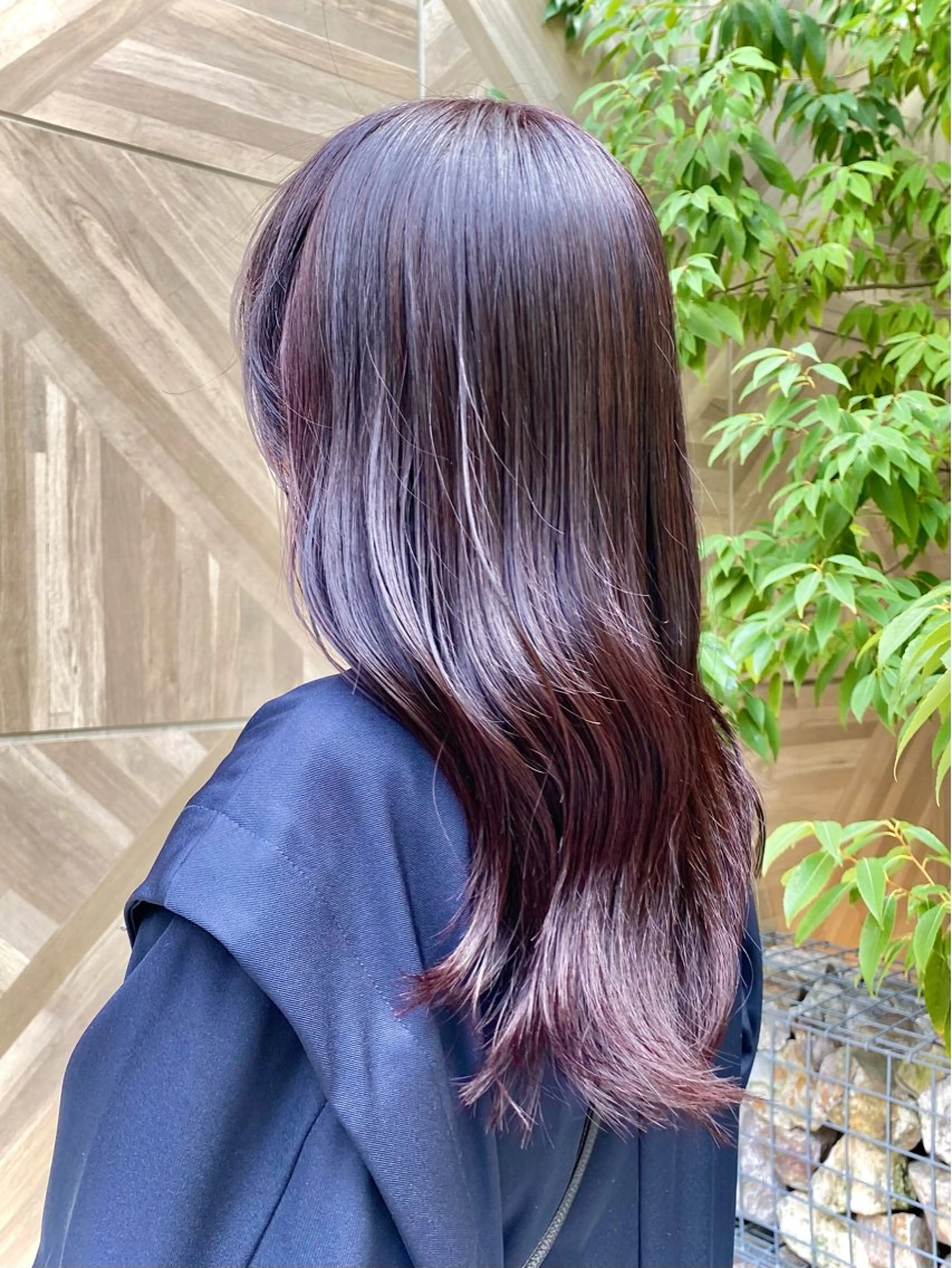 セミロング カラー ヘアアレンジ ラベンダーカラー ラベンダーピンク ピンクカラー 暖色カラー/天神/ ヘイマサクラのヘアスタイル