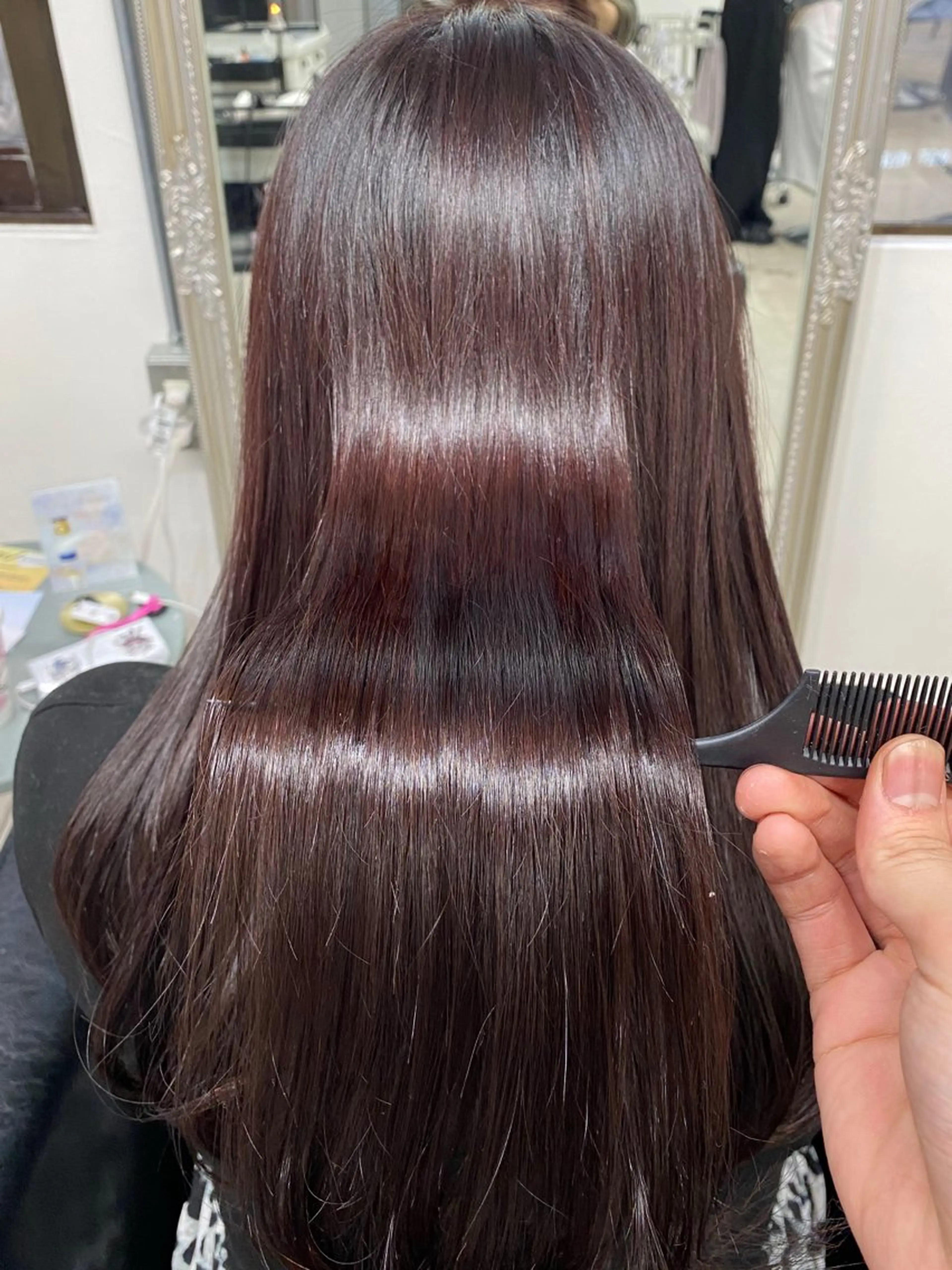 セミロング 久志 梨花のヘアスタイル