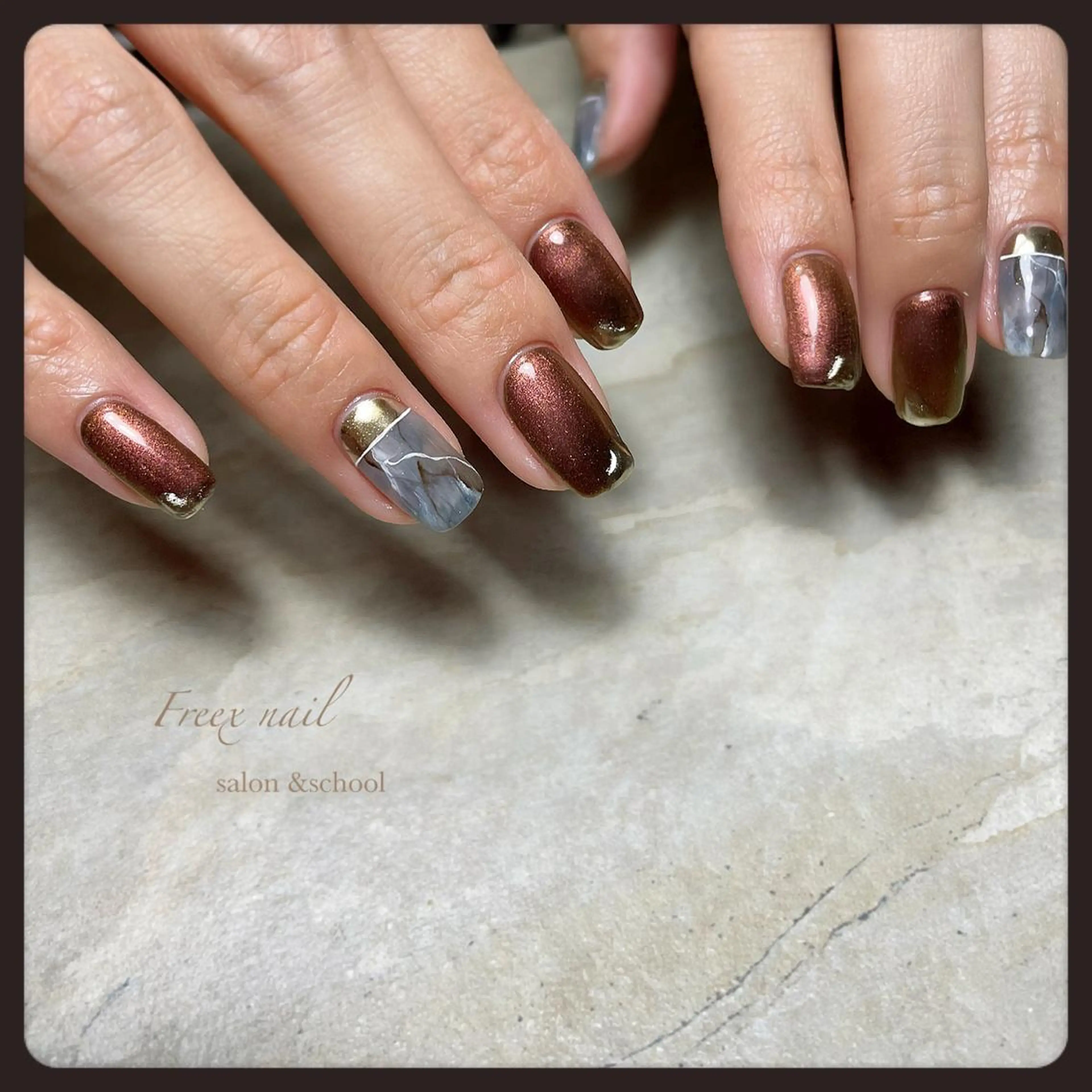 ネイル 大理石ネイル(マーブル) ハンドネイル ハンドケア freex nail /ニュアンス/個性派のネイルデザイン