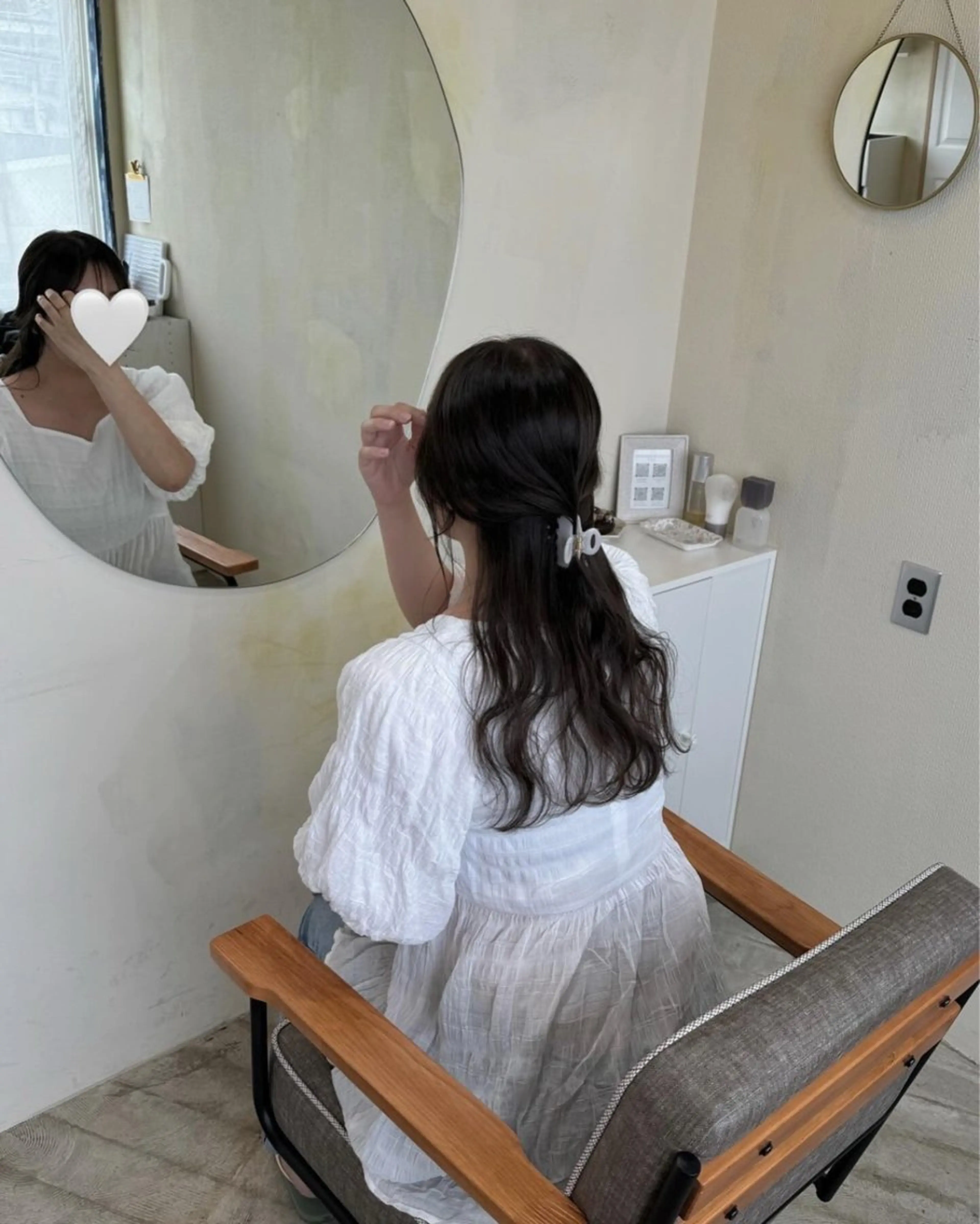 ロング 🍋透け感カラー🍃 オリーブ🍐Kahoのヘアスタイル