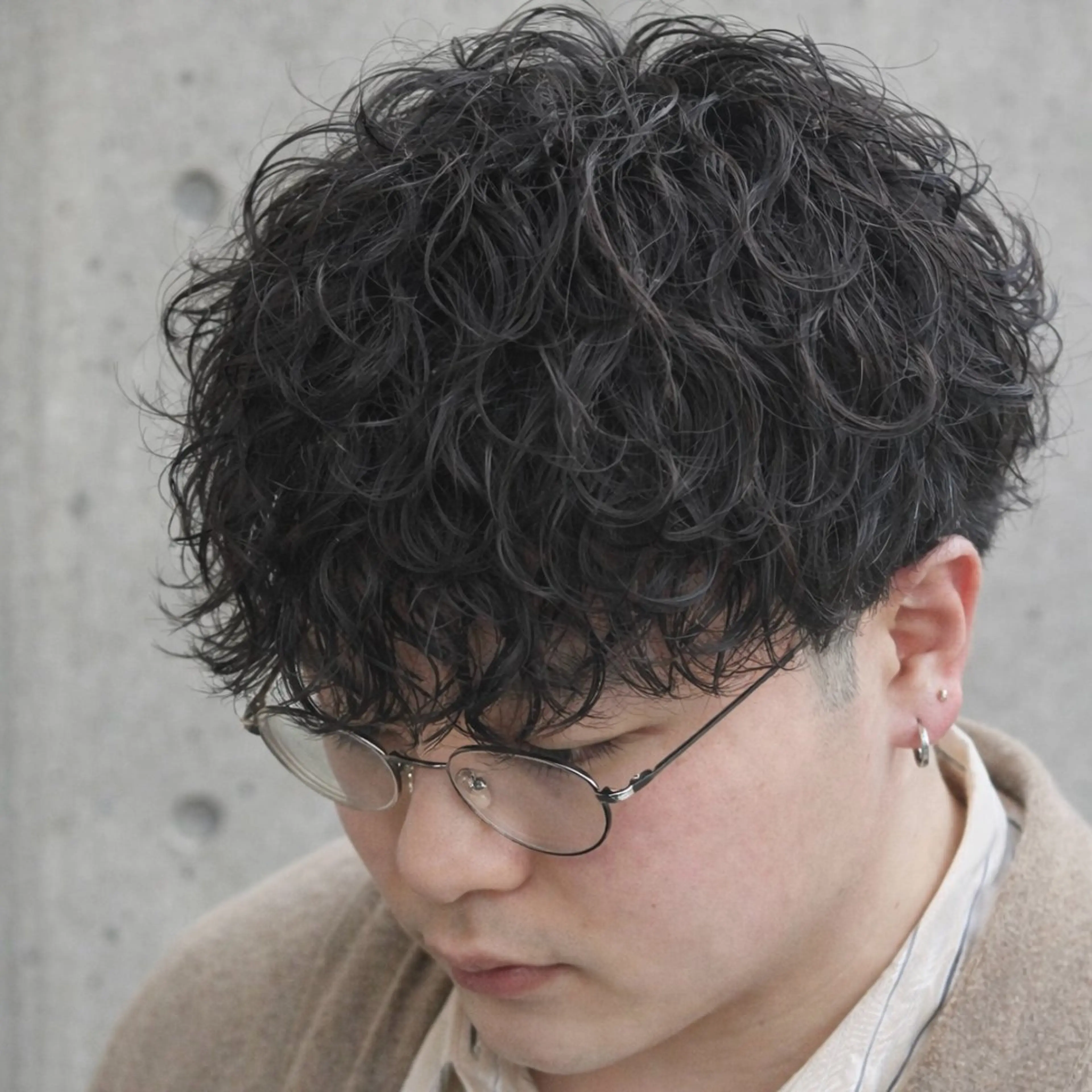 ショート パーマ メンズ カット パーマ ヘッドスパ men'sモテ 髪🫧ｼｵﾝのヘアスタイル