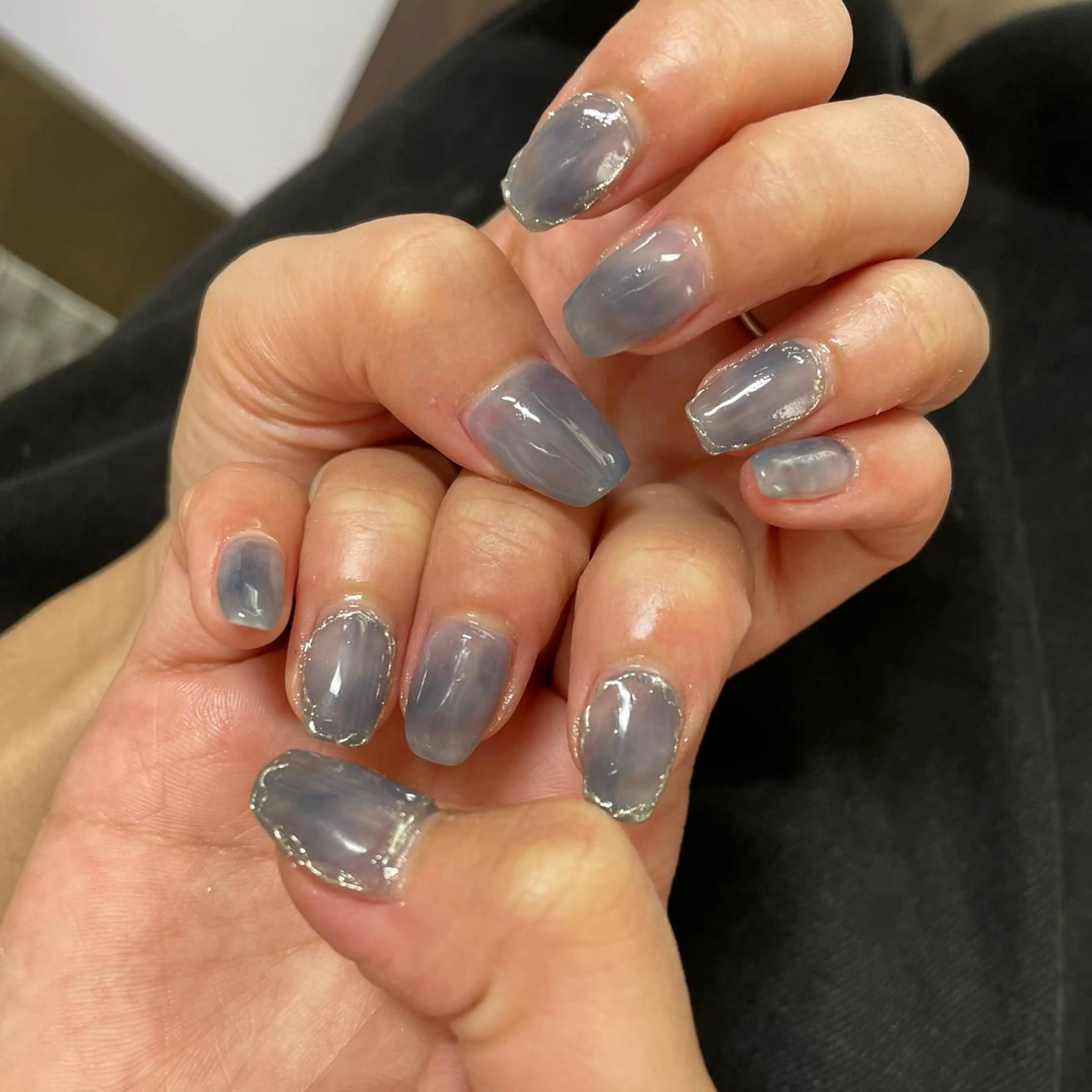 ネイル ブルー Nail Eyelashのネイルデザイン