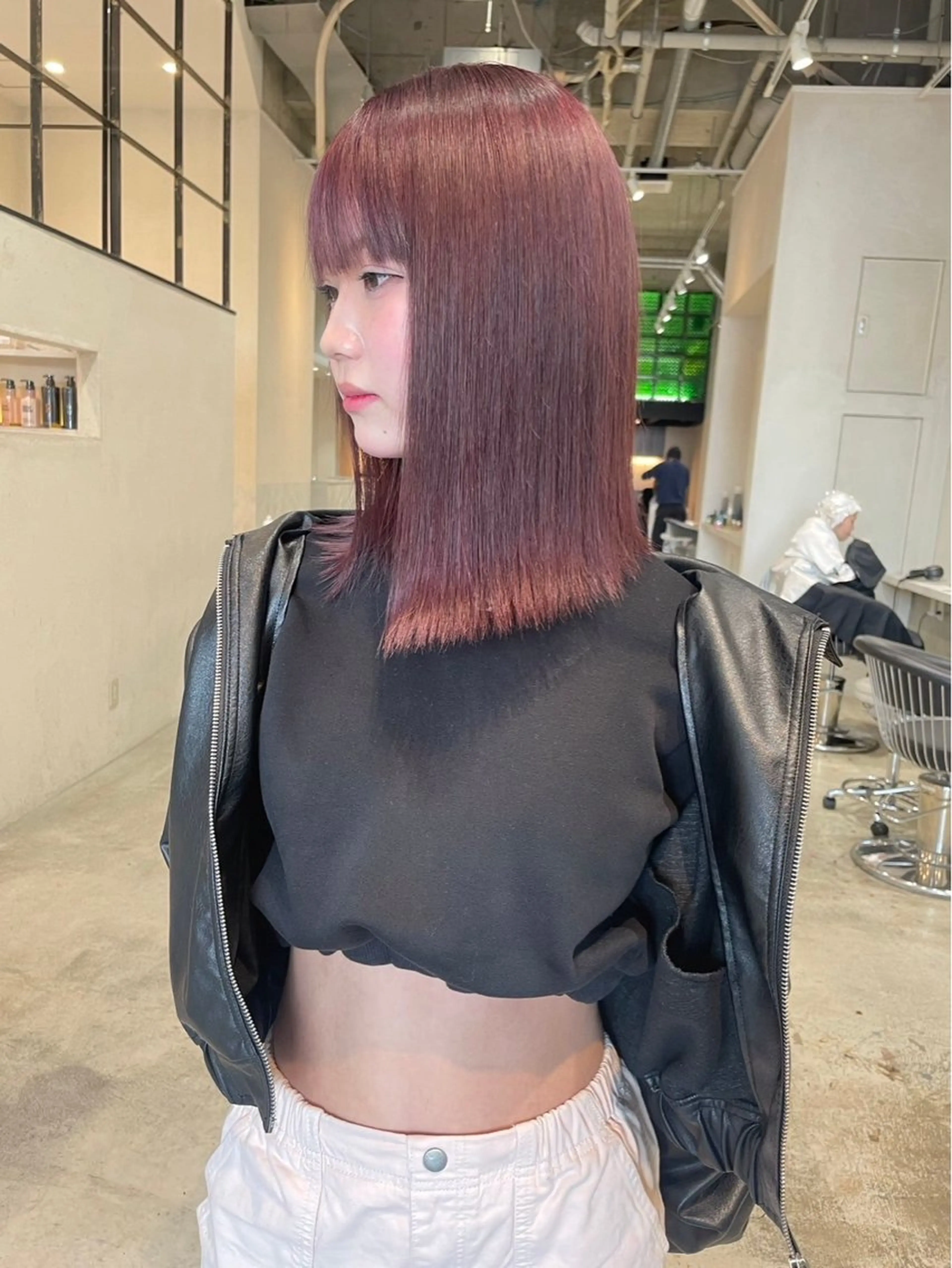 セミロング 盛れるカットカラー DEAN豊橋店のヘアスタイル