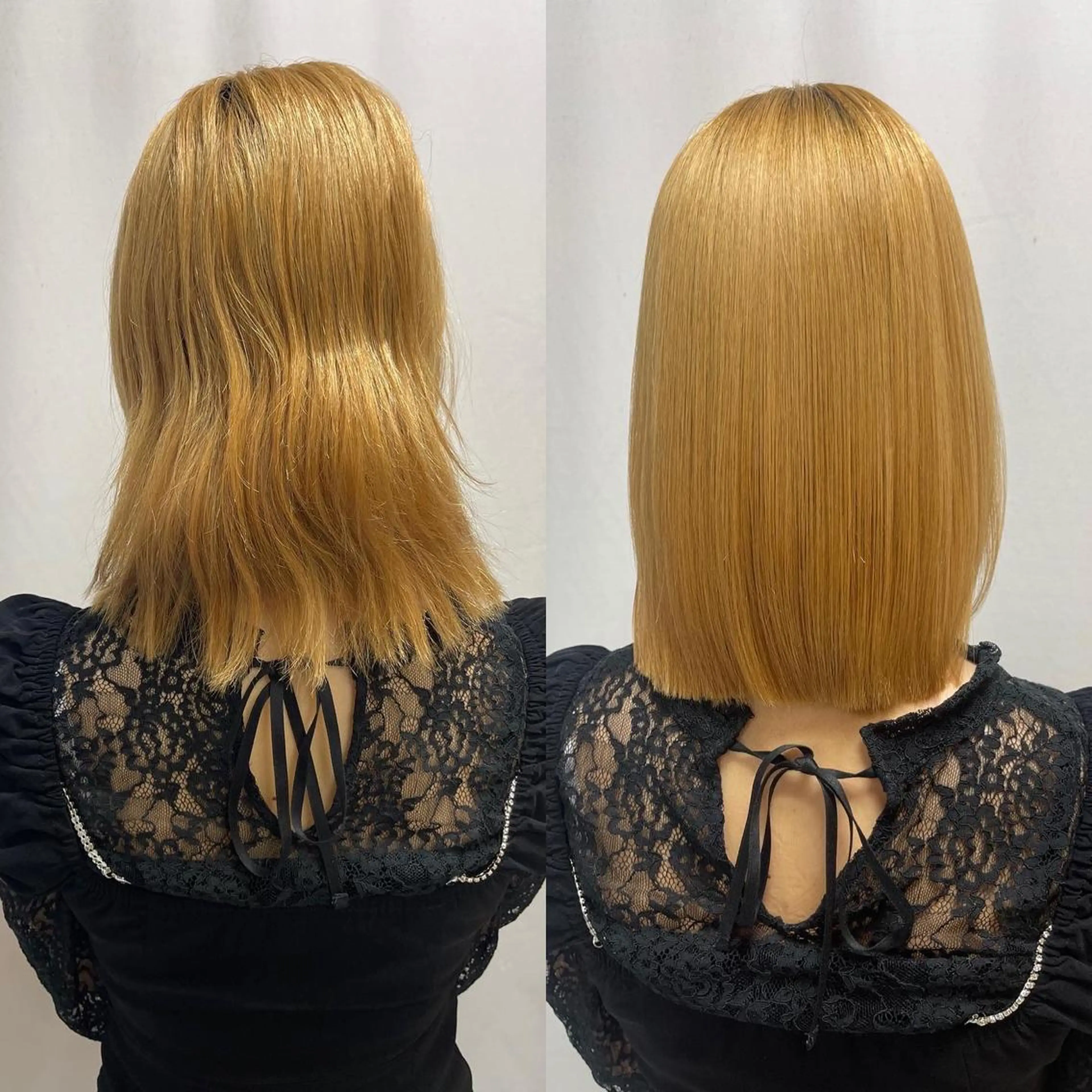 ミディアム パーマ 酸性ストレート ストレートパーマ カット 縮毛矯正 髪質改善/縮毛矯正 /ブリーチ矯正/岡部のヘアスタイル