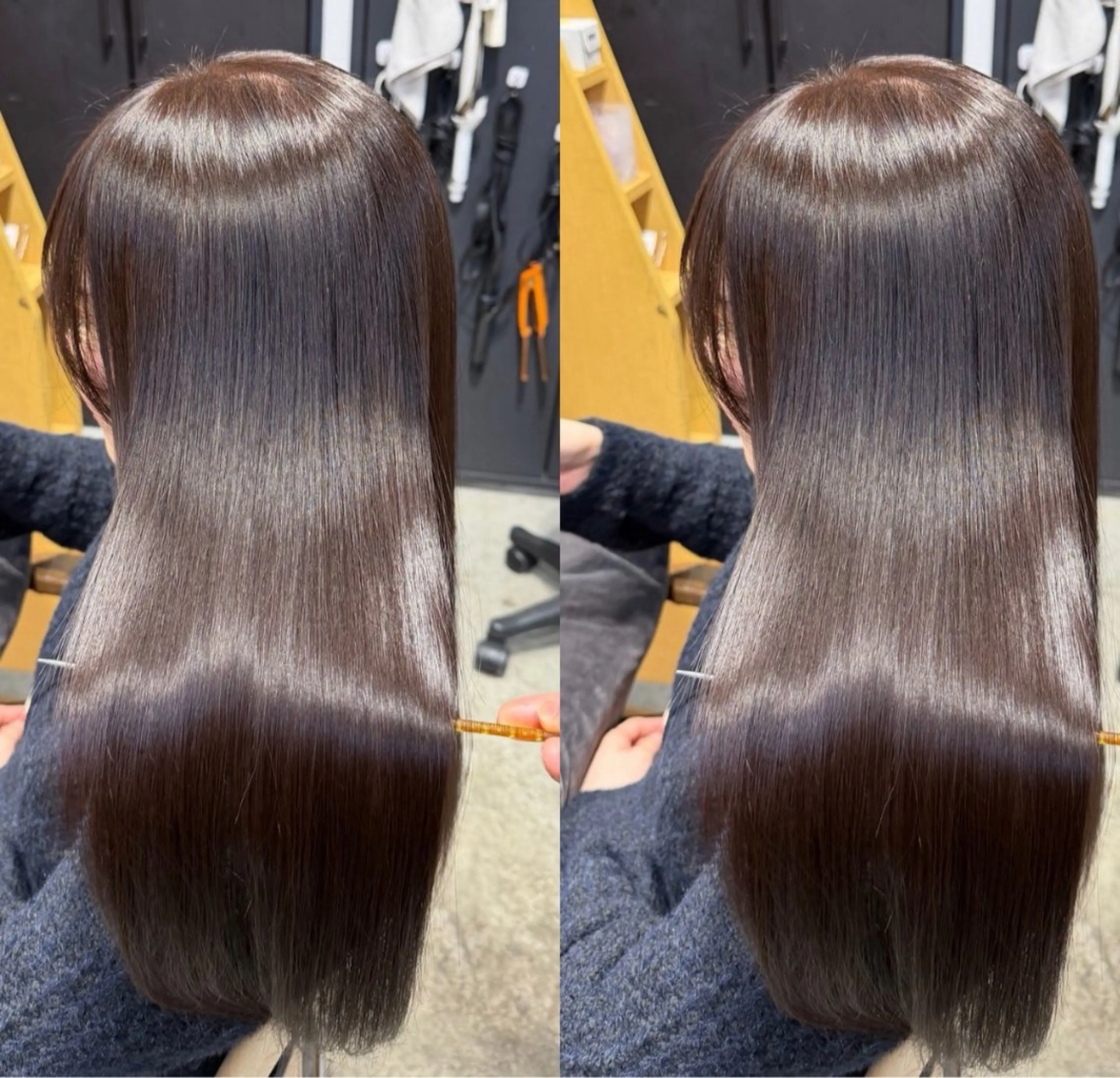 セミロング ヘアカラー トリートメント 恵比寿/艶髪/ 髪質改善特化/フミヤのヘアスタイル