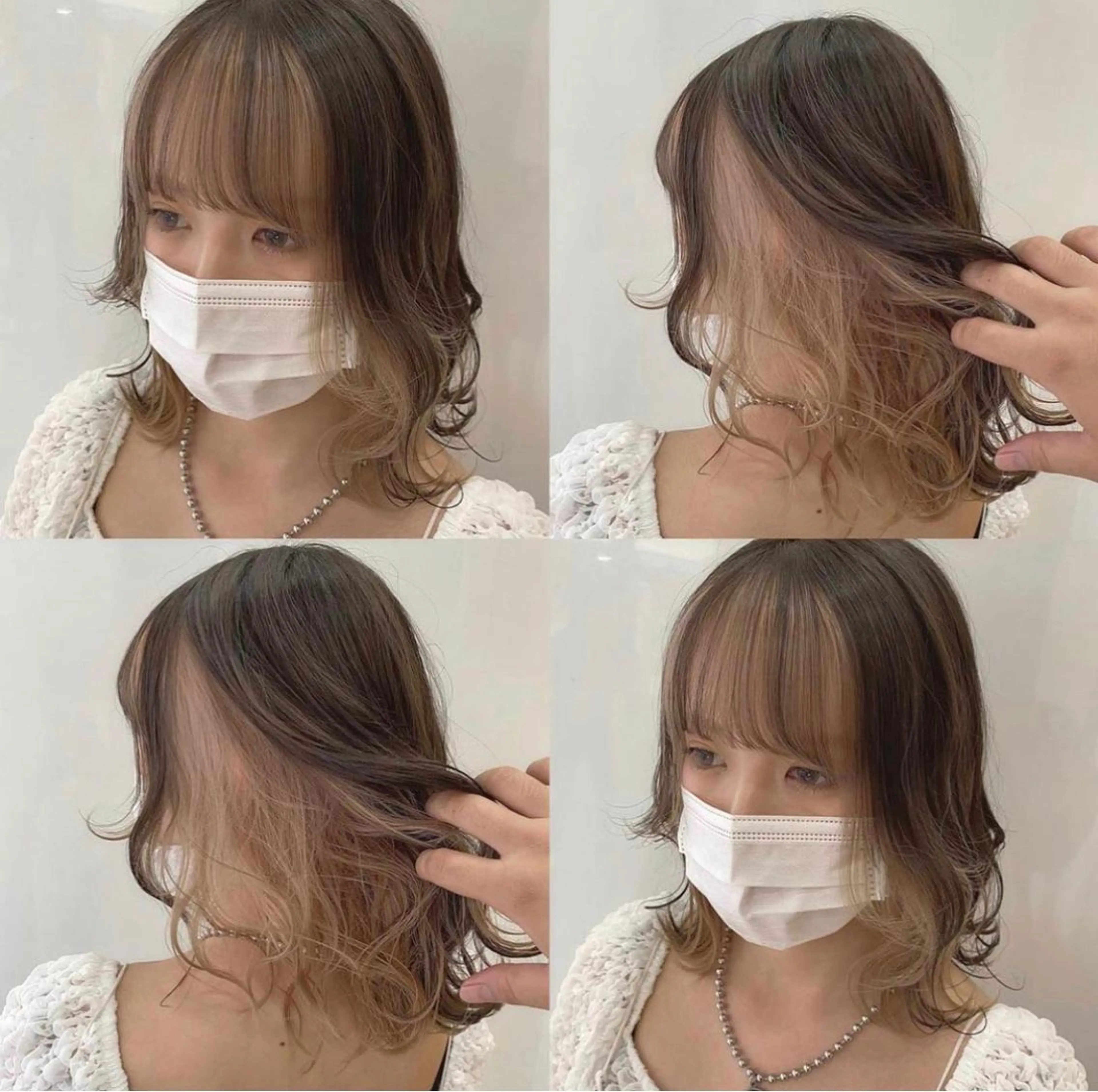 ミディアム カラー 美容室 HAKUAのヘアスタイル