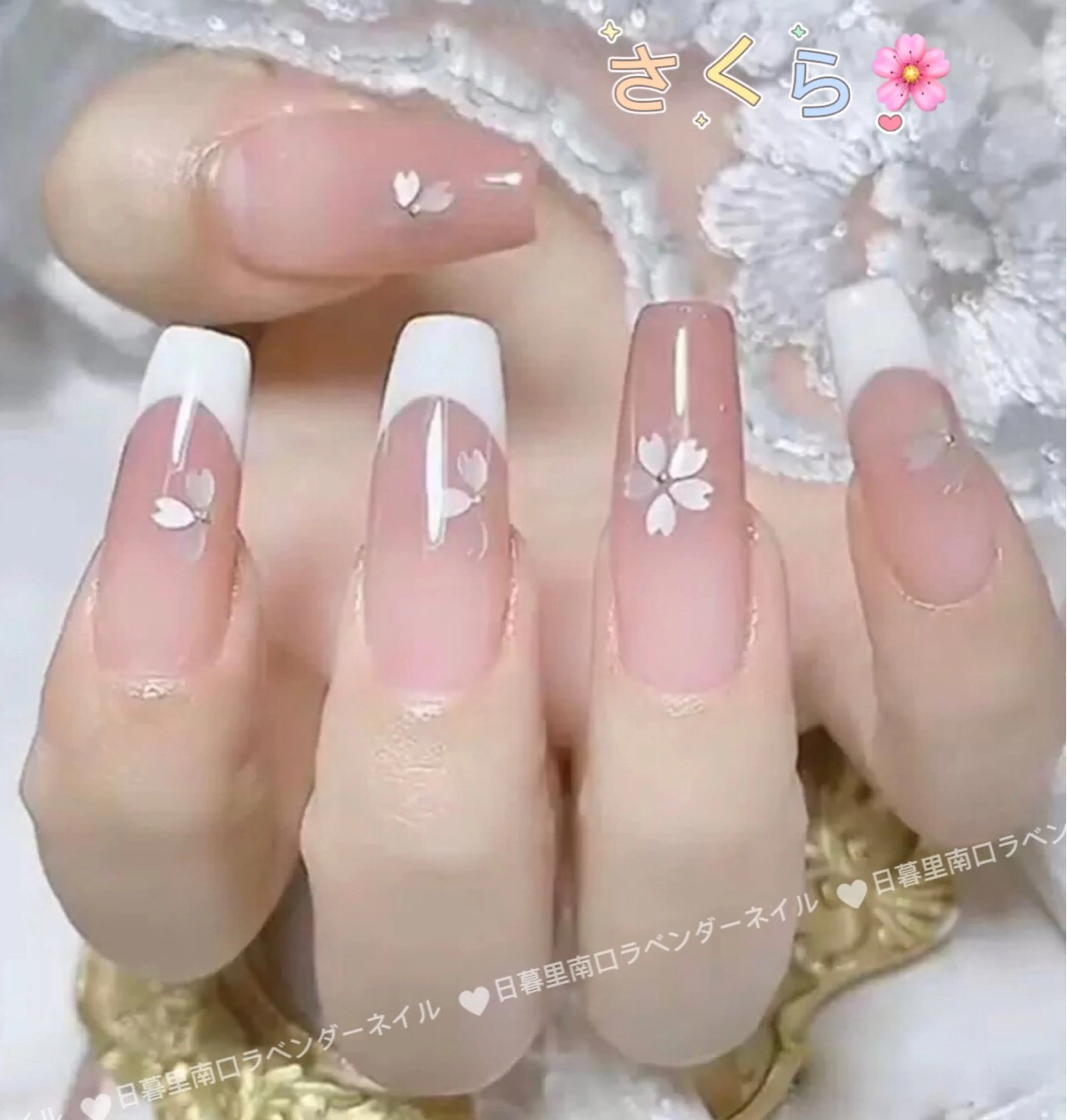 ネイル ラベンダー💖日暮里 ルル💖ネイルのネイルデザイン