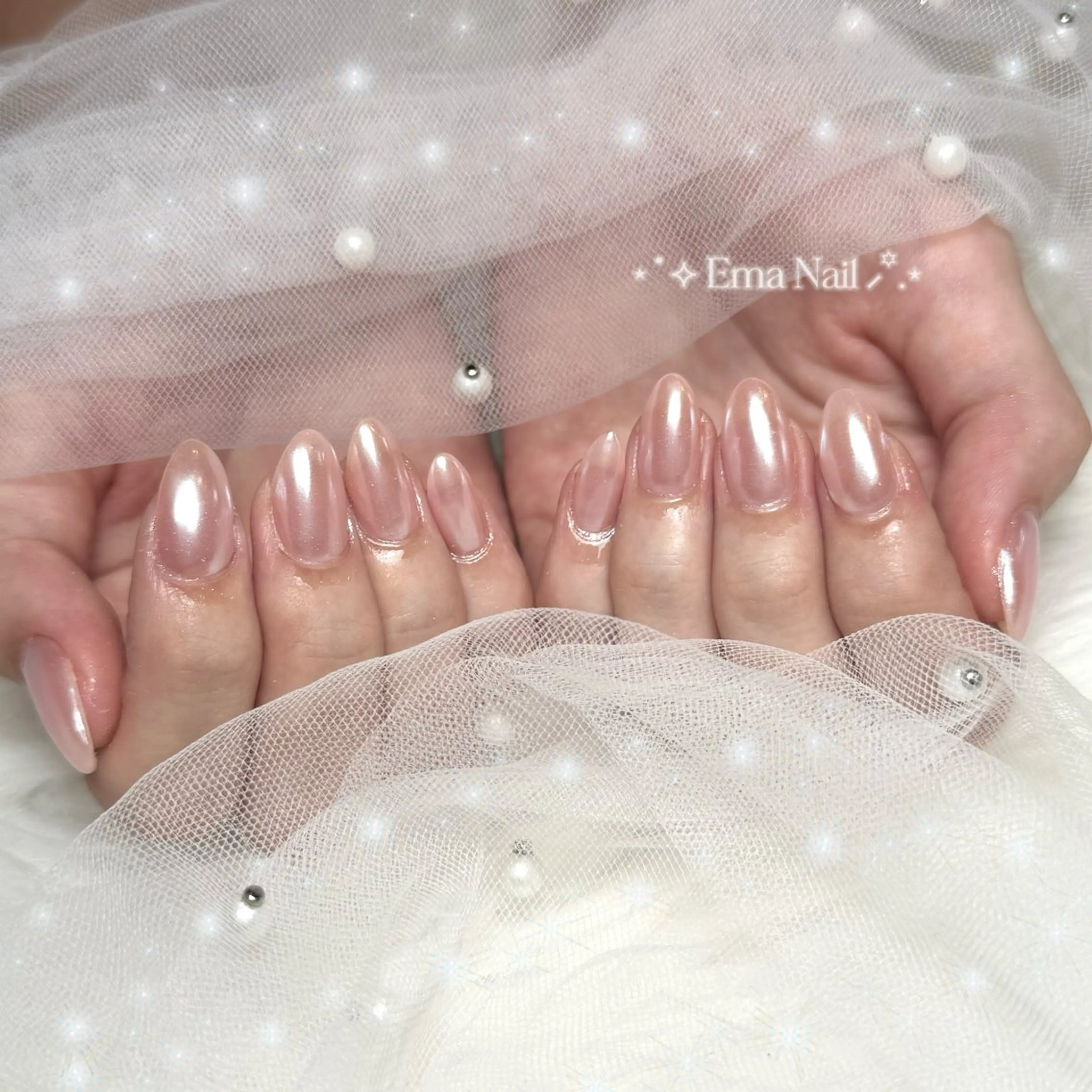 カラー ハンドネイル EmaNail＋KIHAKUYA東大阪瓢箪山店所属・EmaNail YUIのネイルデザイン