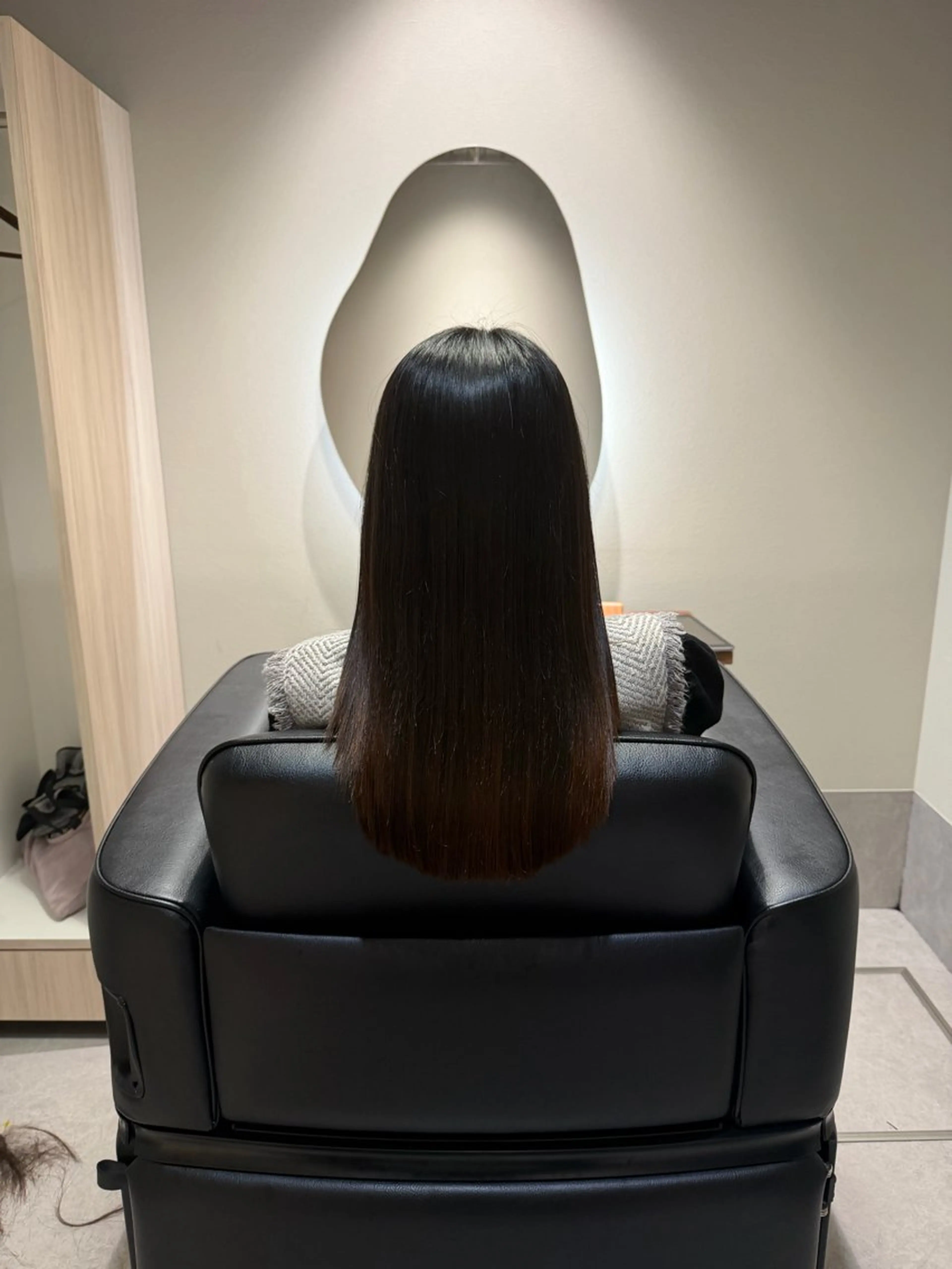 ロング カット 縮毛矯正 トリートメント NAVY 橋本心 縮毛矯正のヘアスタイル