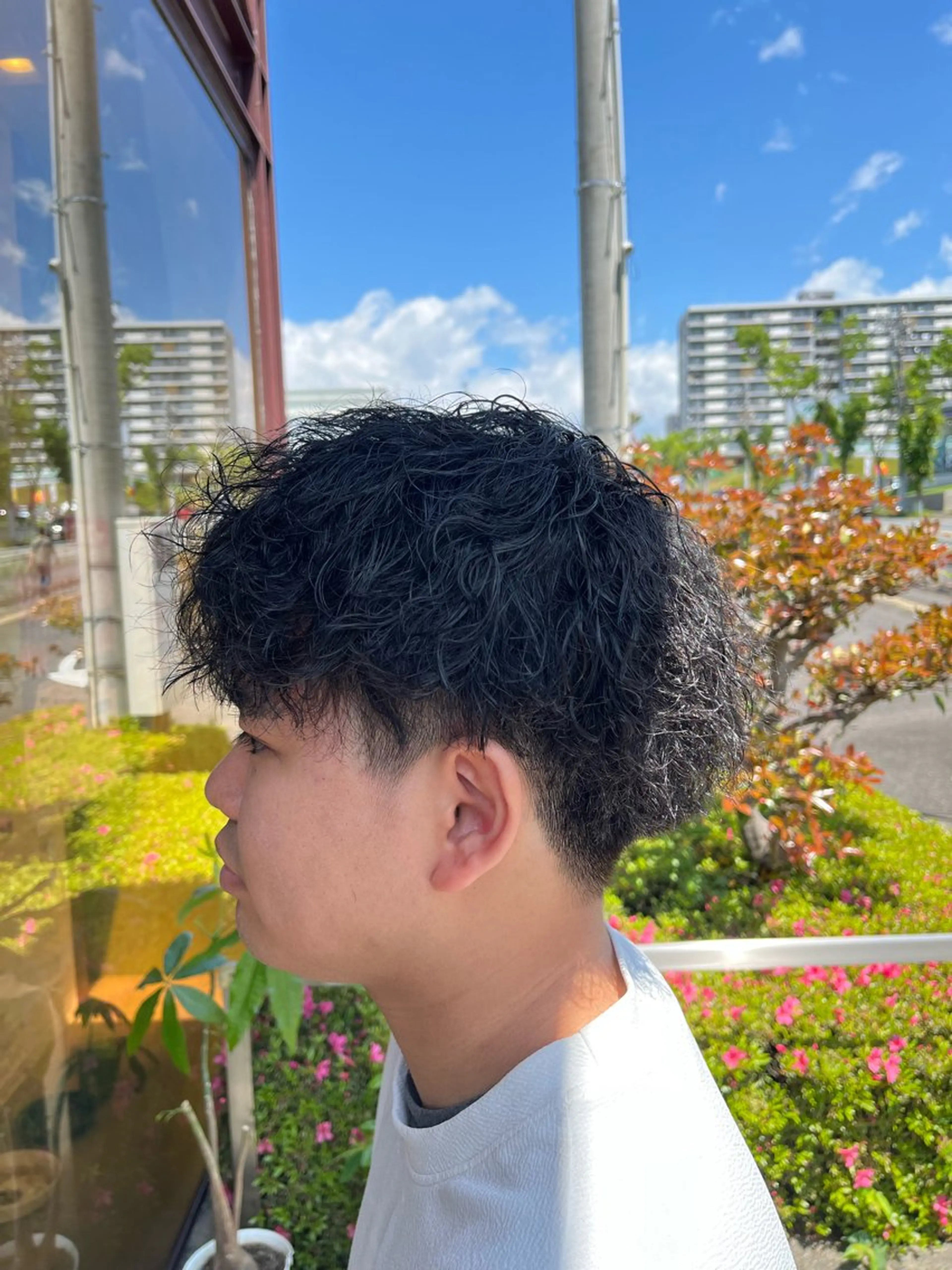 ショート パーマ メンズ マッシュ メンズパーマ ツイストスパイラルパーマ 刈り上げ くせ毛 カット パーマ 北川 寛之✨メンズパーマ✨のヘアスタイル