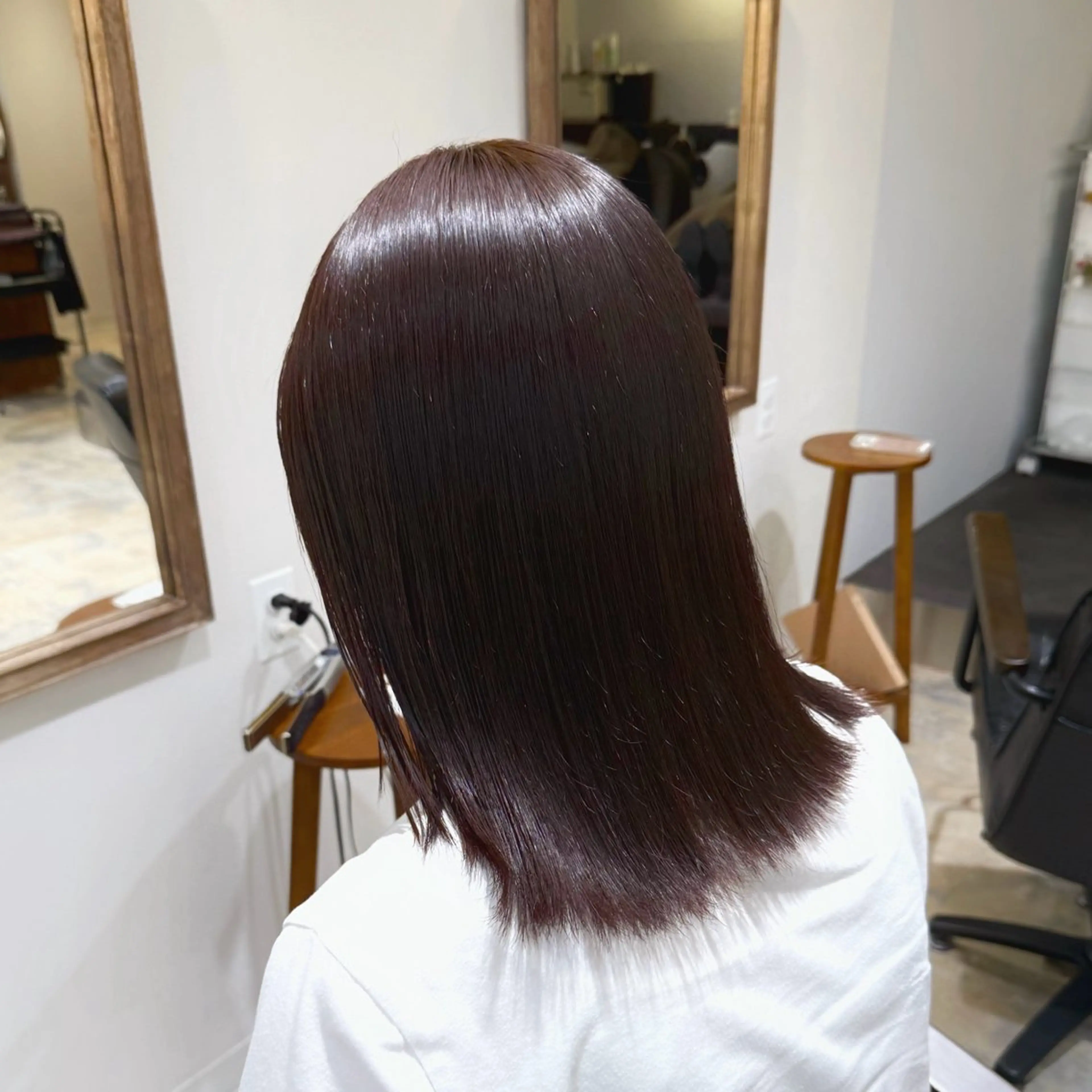 ミディアム カット 縮毛矯正 トリートメント レイヤーカット 縮毛矯正 高杉颯汰のヘアスタイル