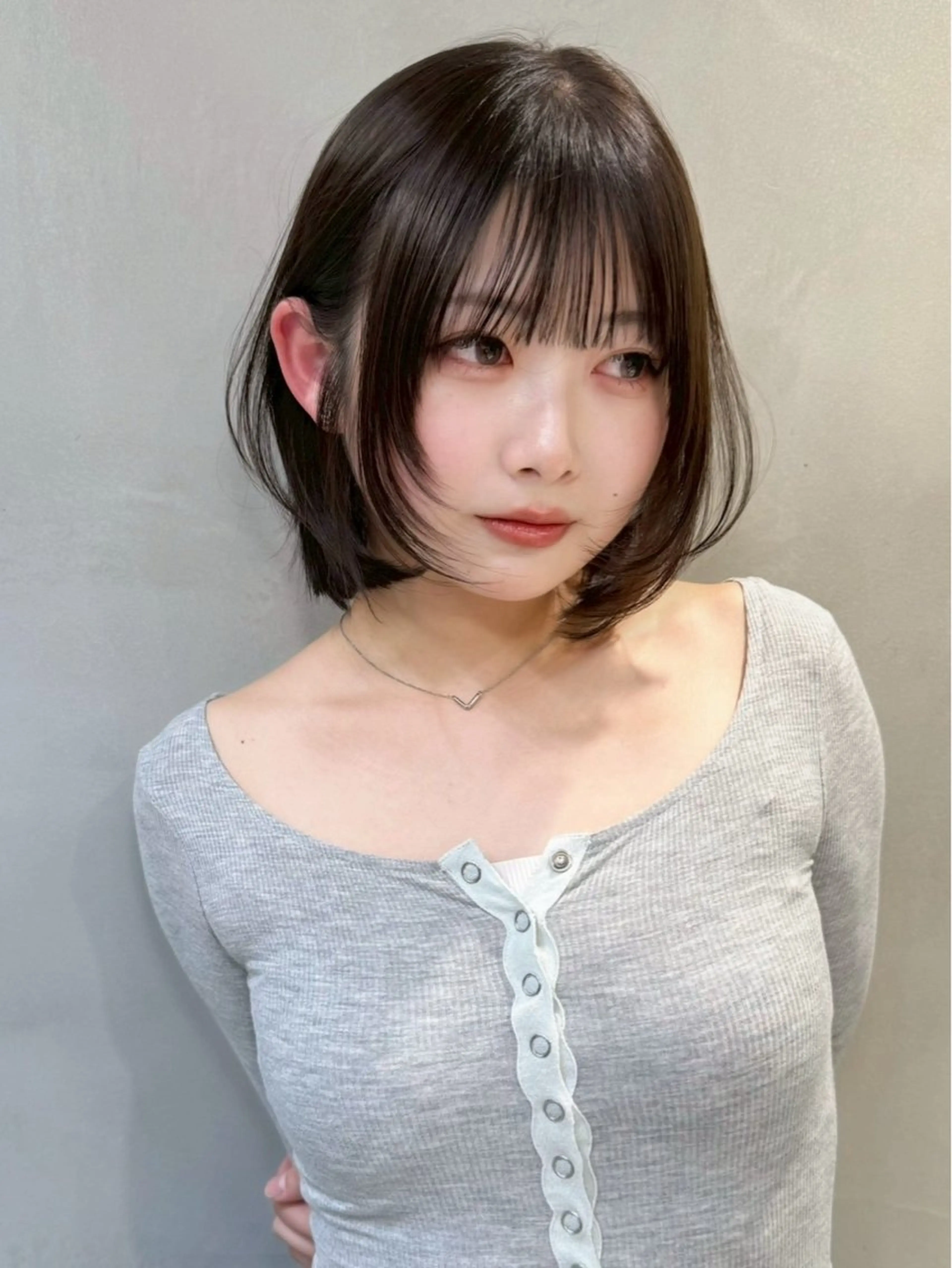 カラー レイヤー/暖色カラー /パーマ/落合 歩夢のヘアスタイル