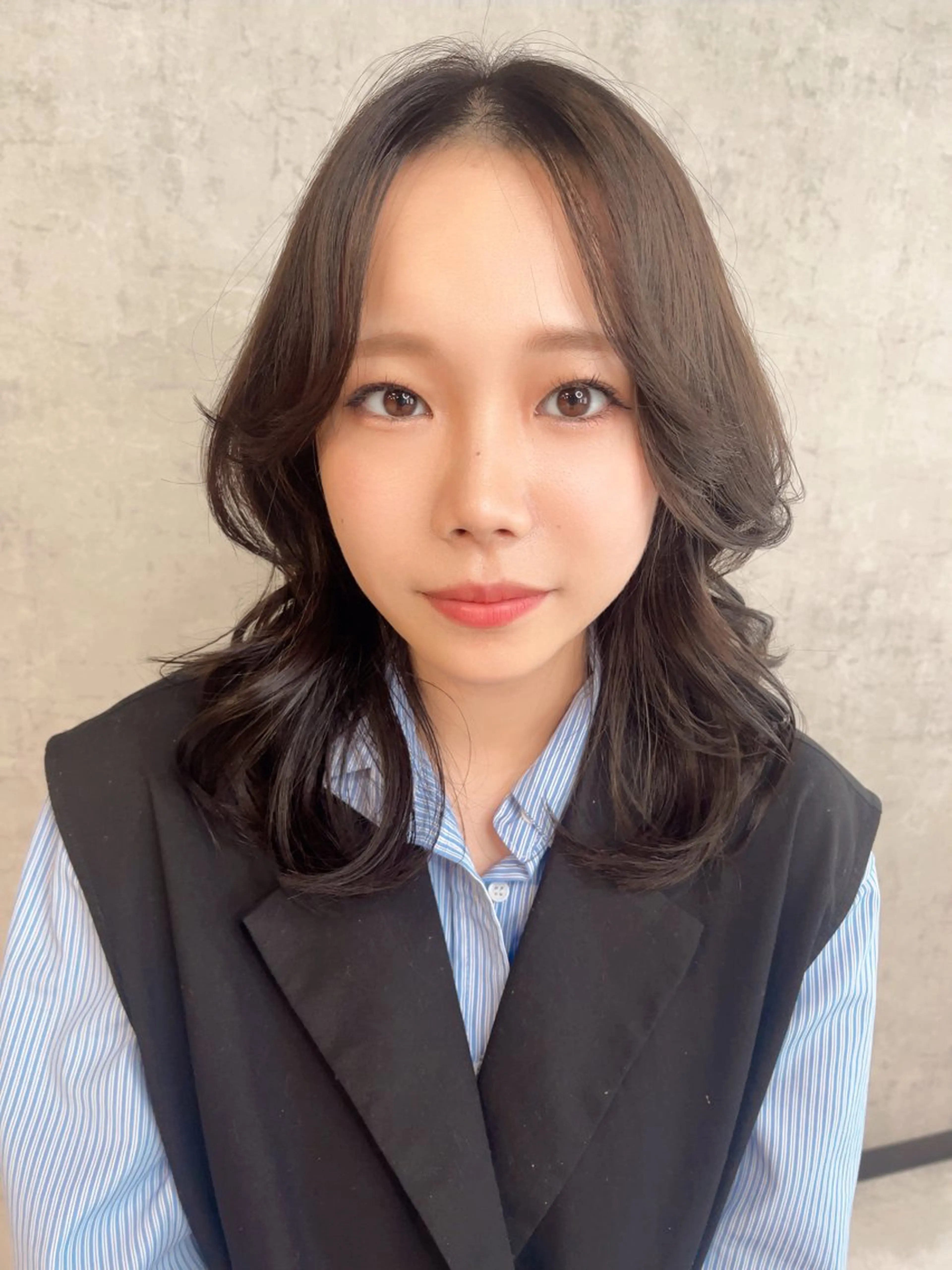 ミディアム KAEDE🎀 縮毛矯正＆パーマ特化のヘアスタイル