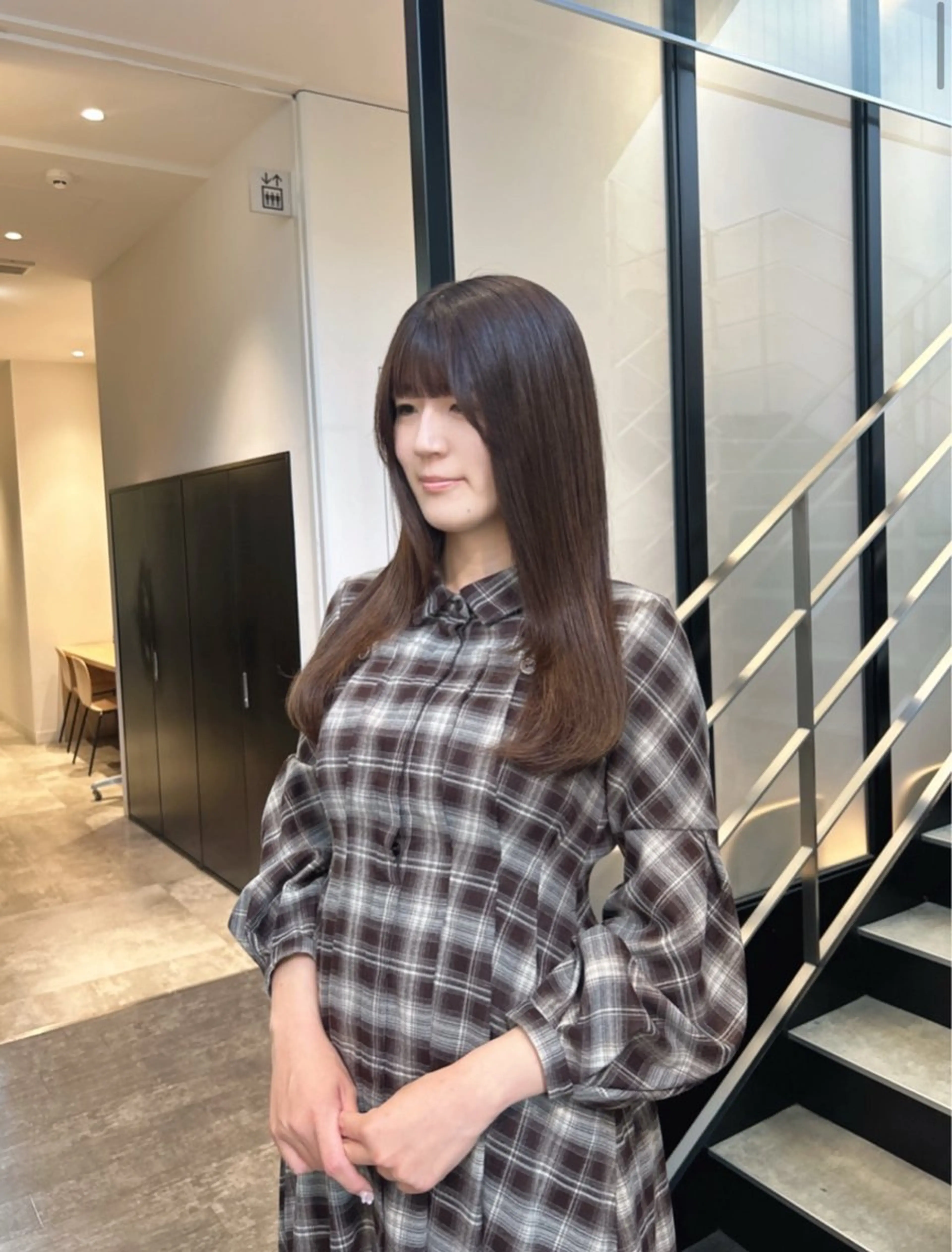 ロング カラー 縮毛矯正 カット ヘアカラー stylist 🌸 kana.のヘアスタイル