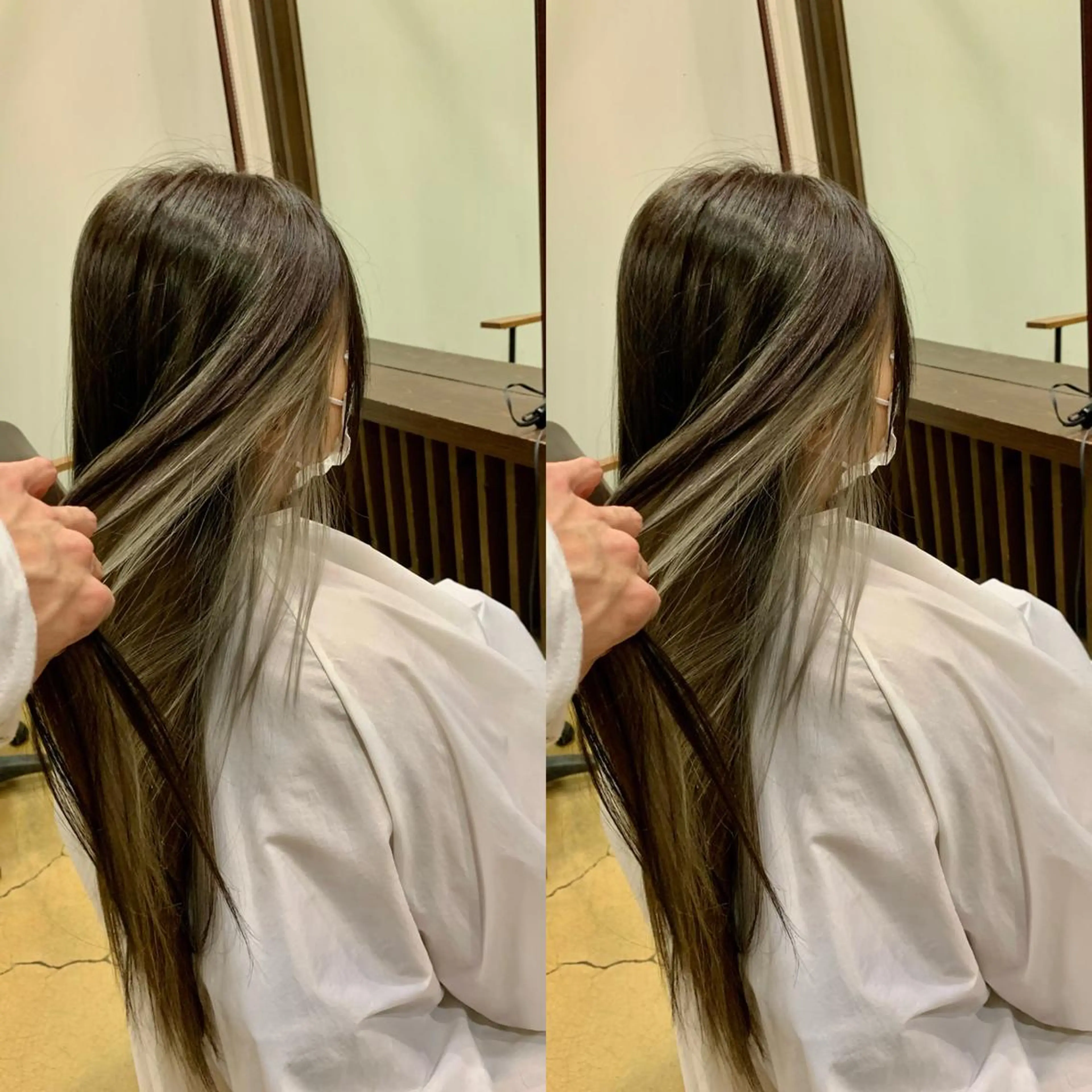 ロング カラー 北原 練のヘアスタイル