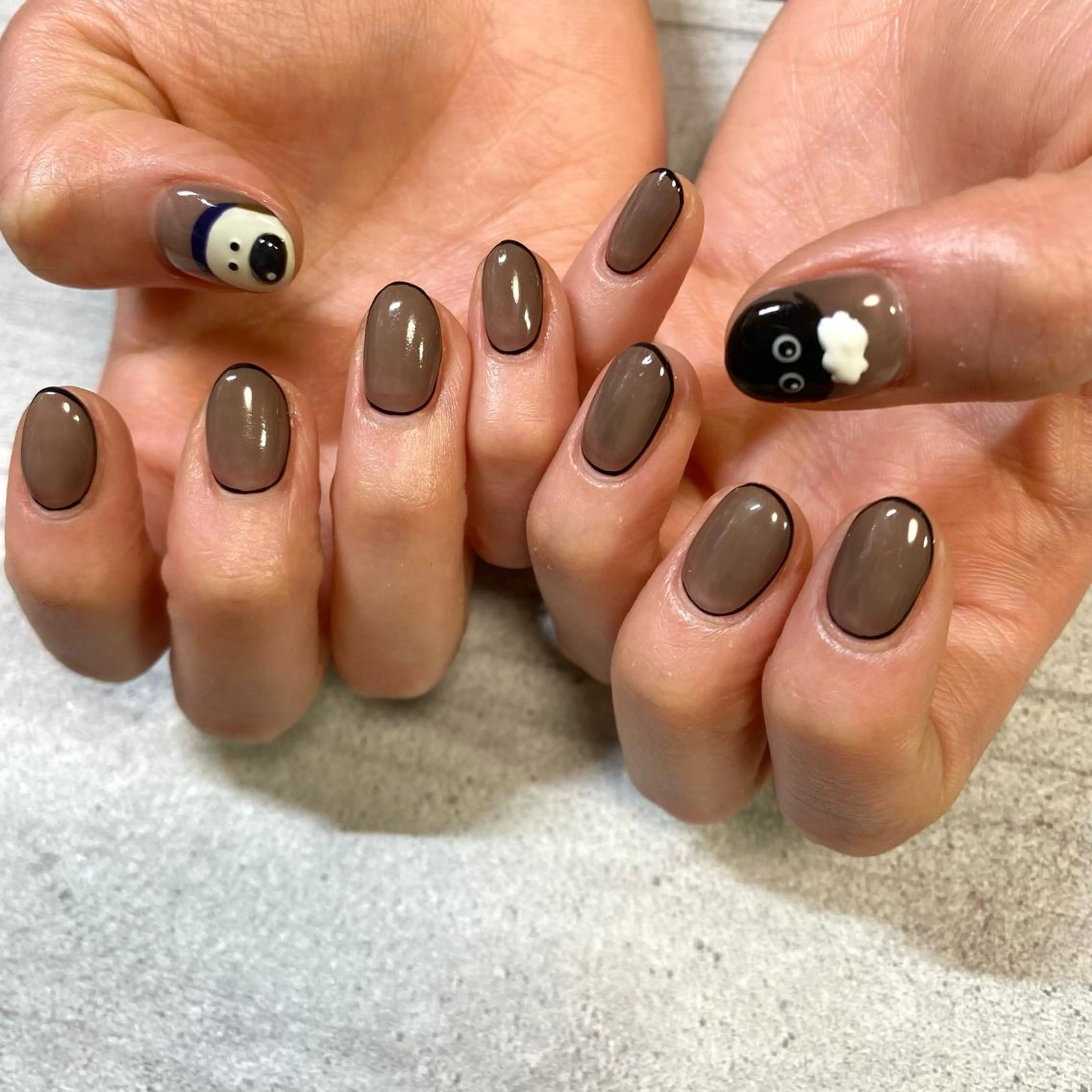 ショート カラー パーマ ヘアアレンジ メンズ キッズ ネイル マツエク・マツパ アイブロウ 今福鶴見ネイル 8(ｴｲﾄ)のネイルデザイン