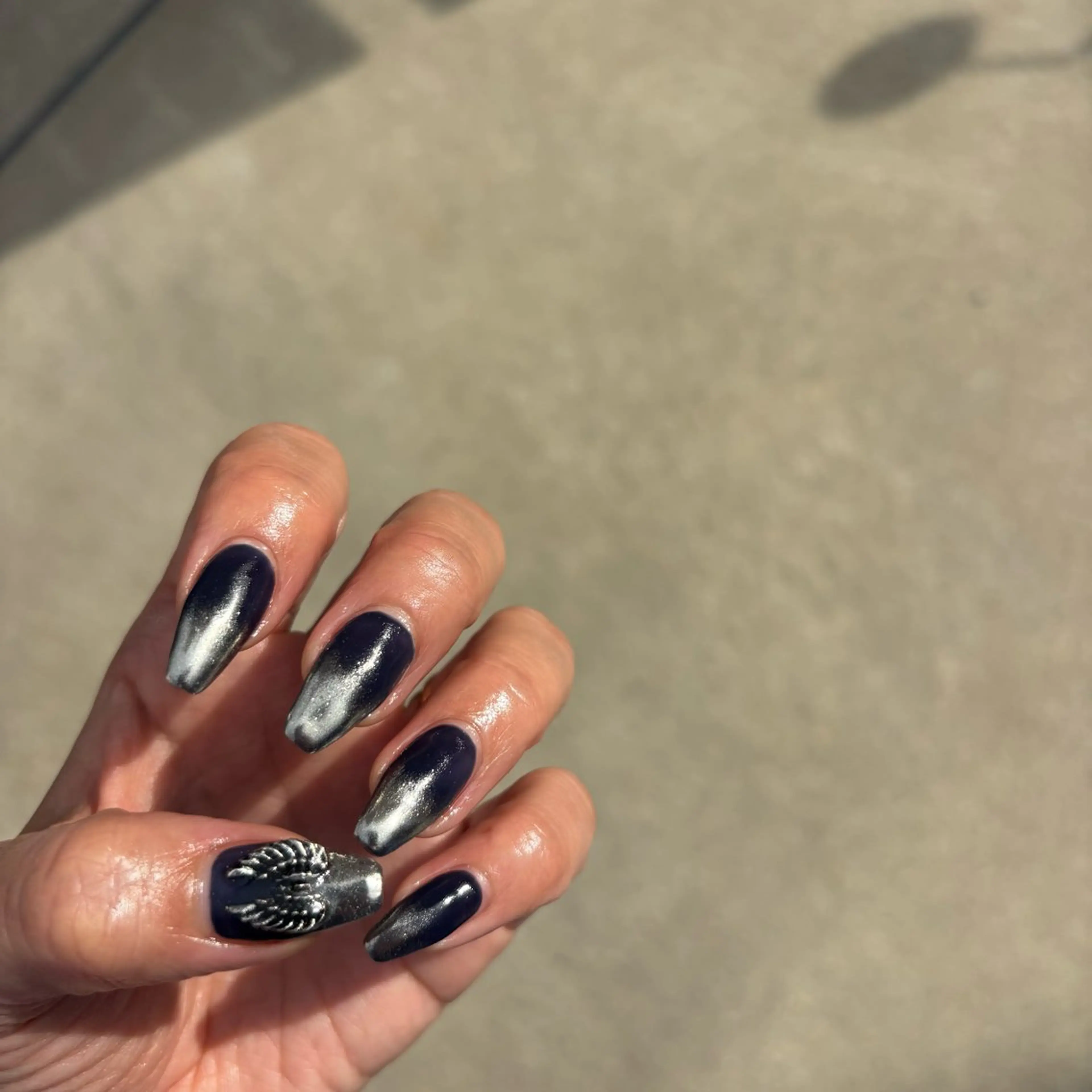ネイル ハンドネイル Sea  nail by emaのネイルデザイン