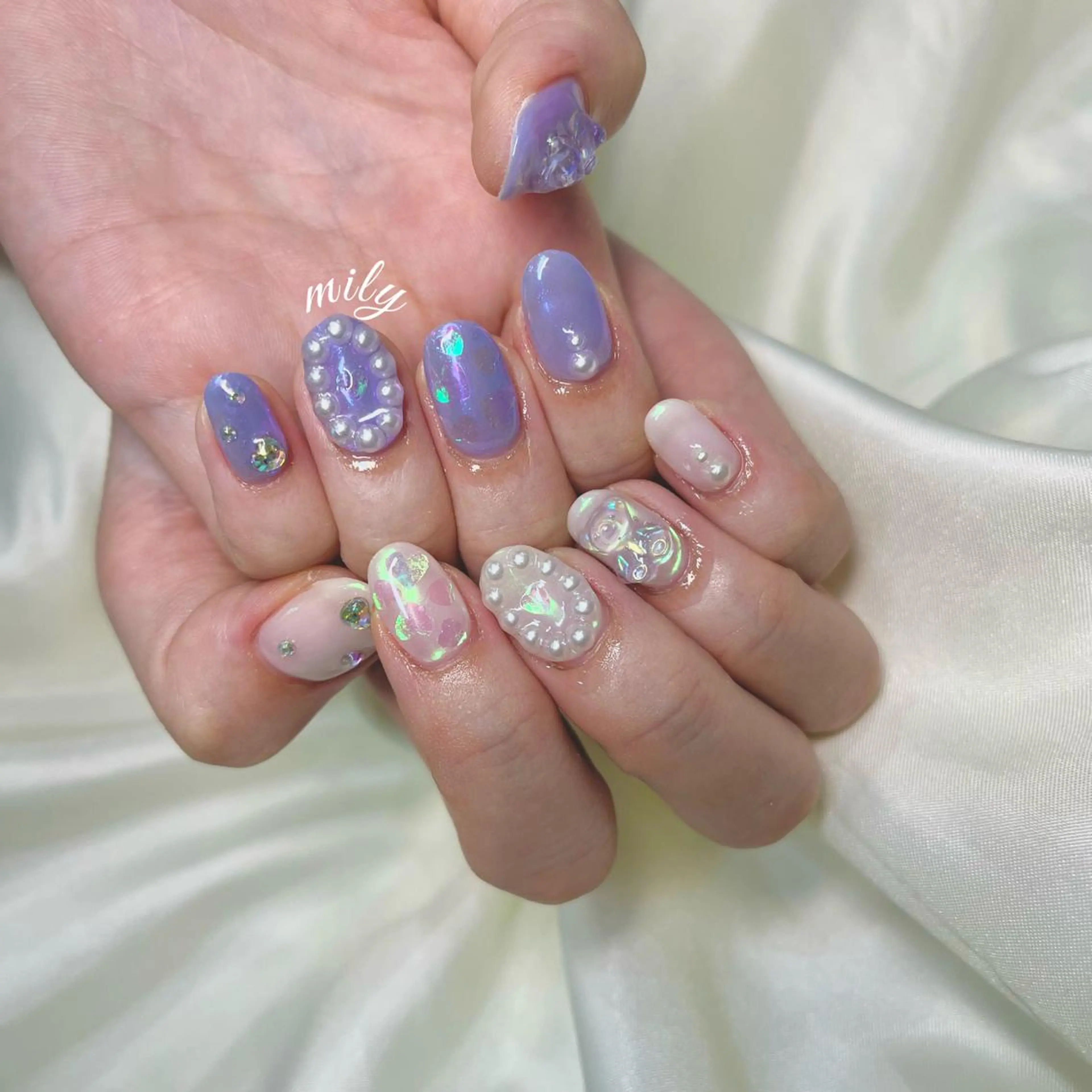 ネイル 韓国ネイル☁️ haruna🌛のネイルデザイン