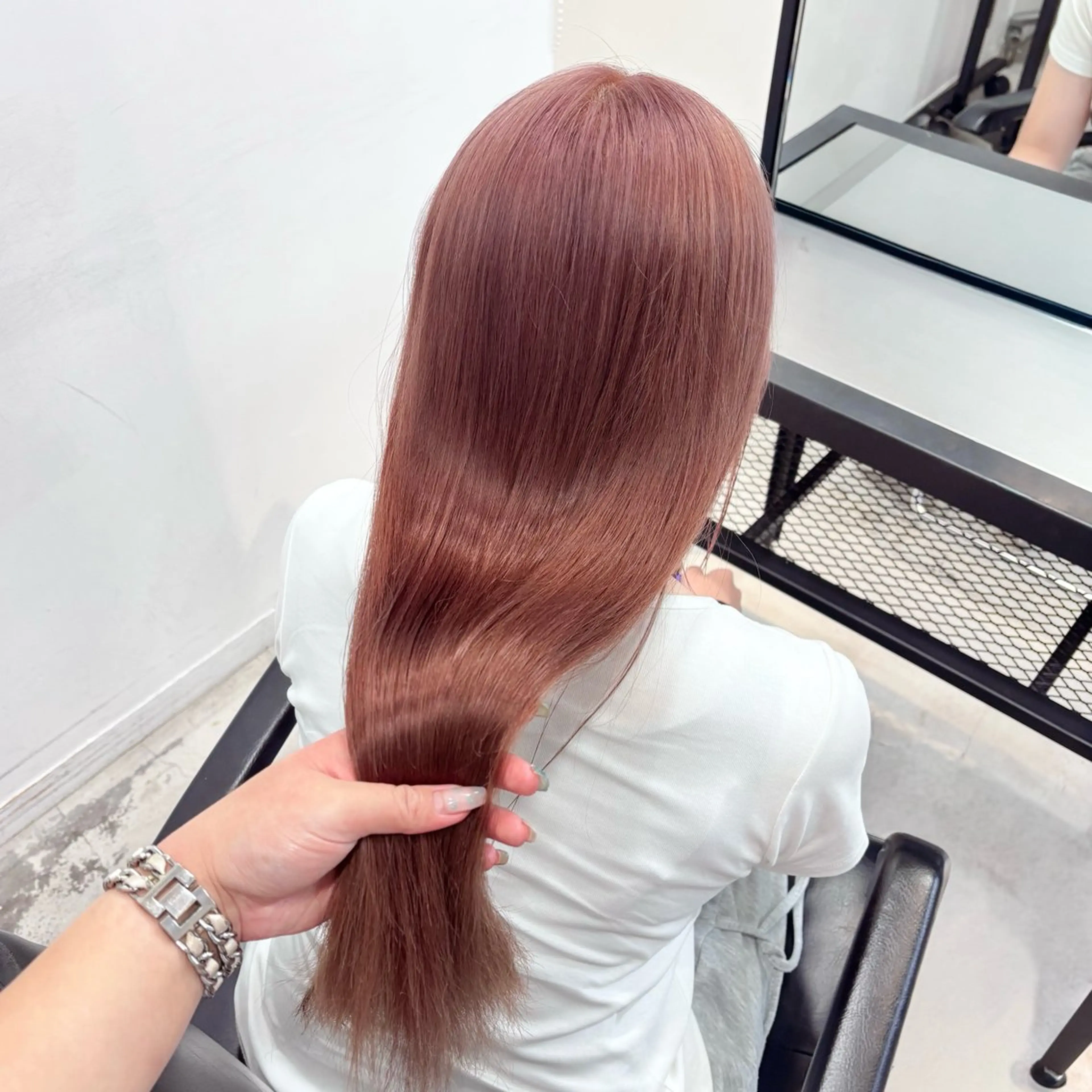 セミロング カラー ヘアアレンジ ヘアカラー トリートメント 🎀モテ暖色× エクステ🎀あかりのヘアスタイル