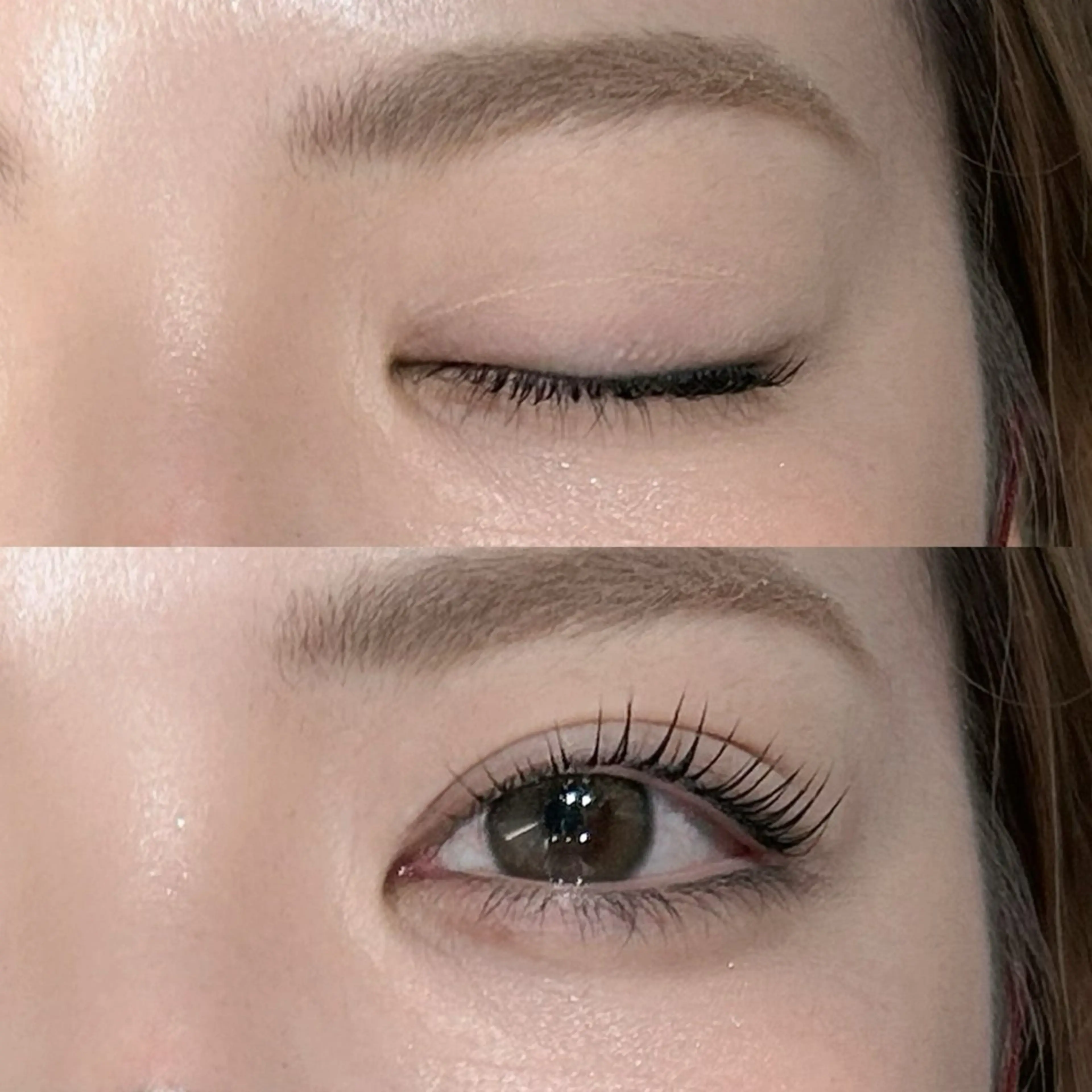 【ミニモ限定】まつ毛パーマ+トリートメント🍀根元からあげてぱっちりに✨韓国風束感仕上げもOKの写真