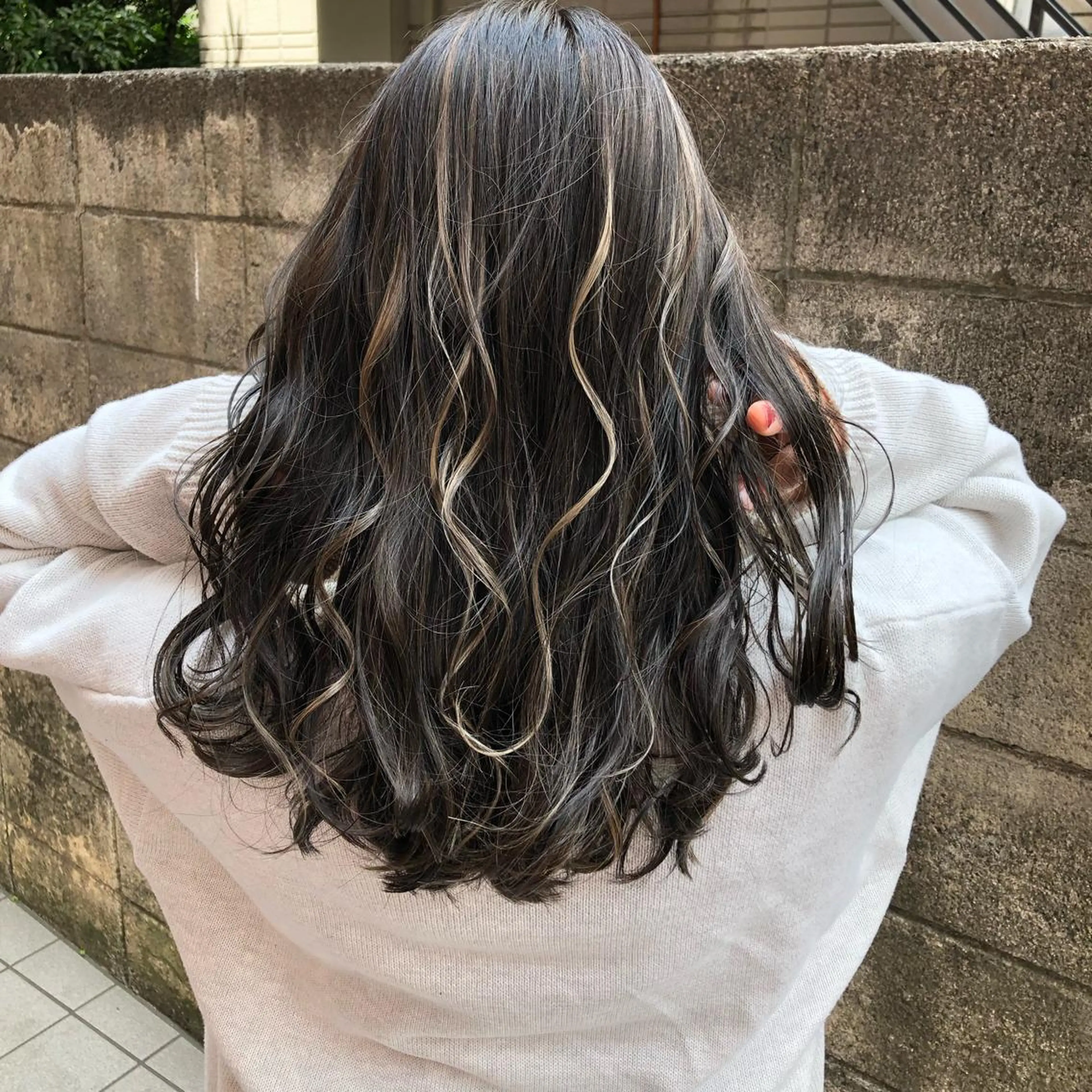 ロング カラー ハイライトカラー ハイライト ヘアカラー 髪質改善、エクステ 山口卓哉のヘアスタイル