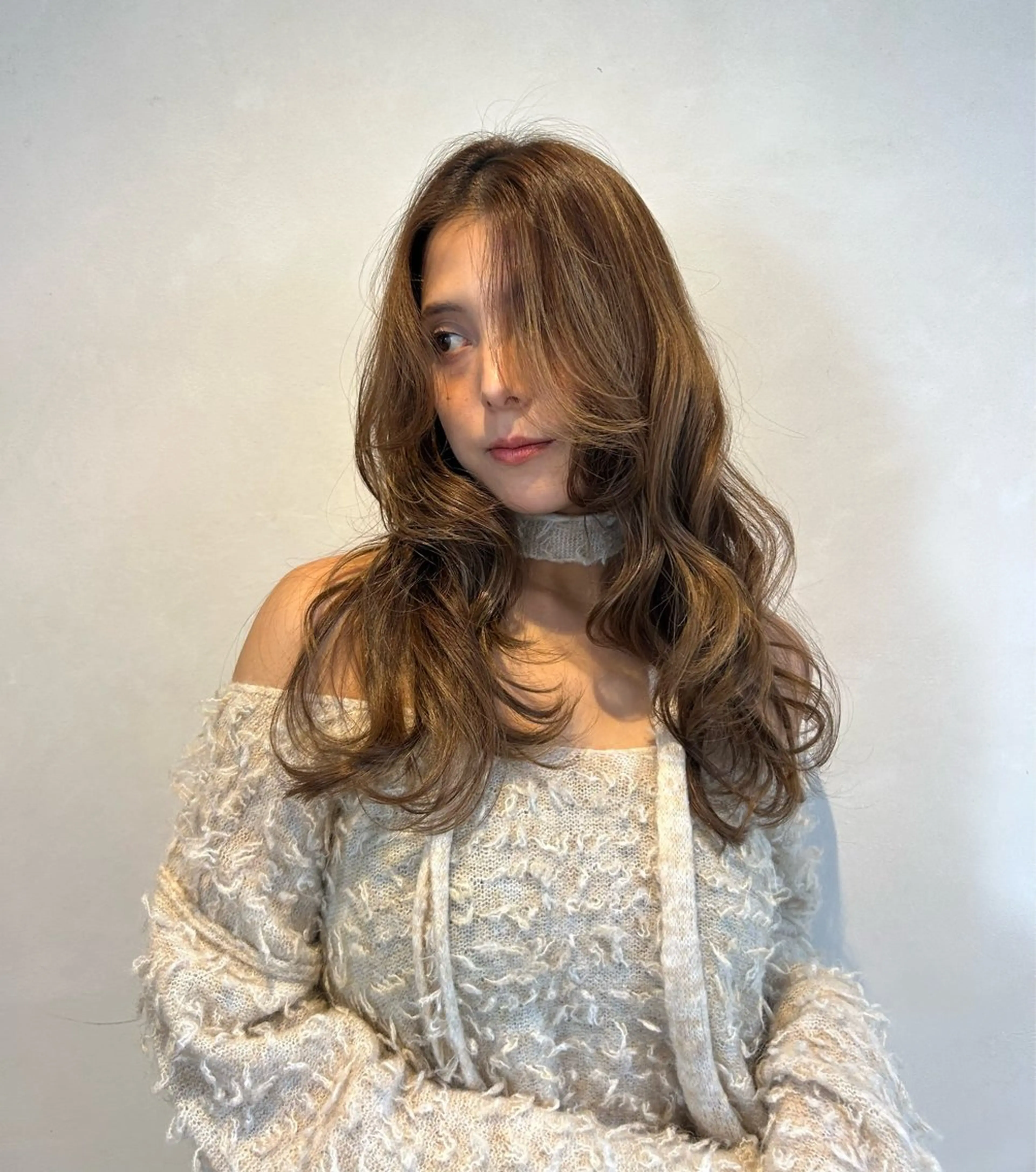 セミロング 艶髪カラー×髪質改善 🎀中島鈴菜のヘアスタイル