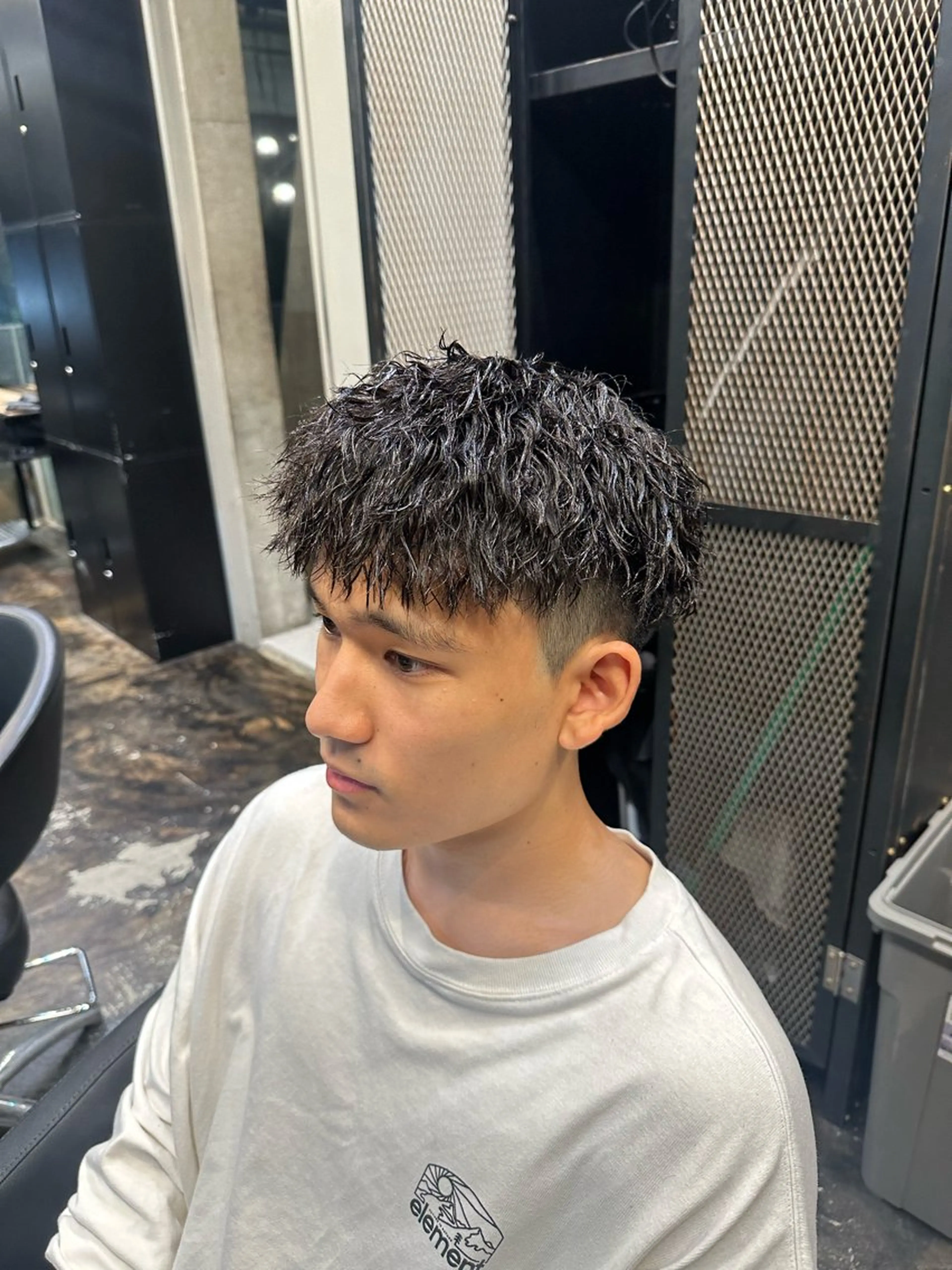 ショート パーマ メンズ カット パーマ トリートメント ツイスパ/メンズ パーマ/歩夢のヘアスタイル