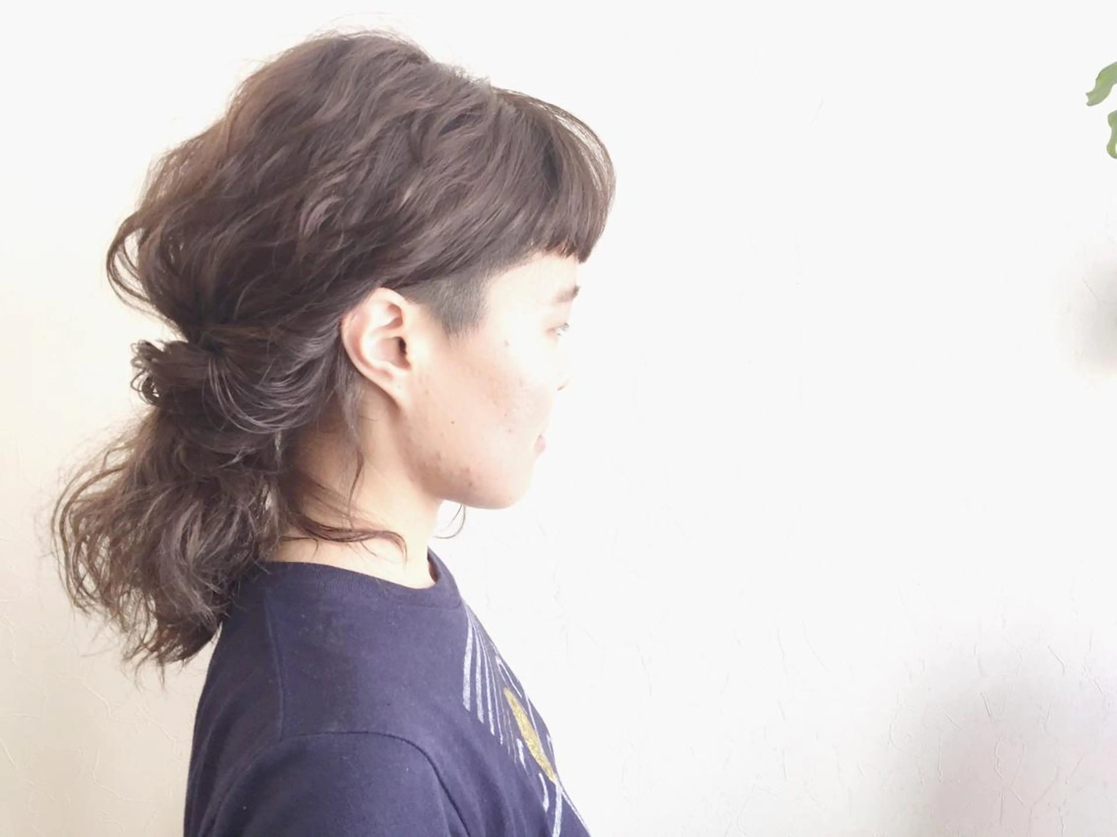 ミディアム セミロング ロング ヘアアレンジ ポニーテール 刈り上げ nike にけのヘアスタイル