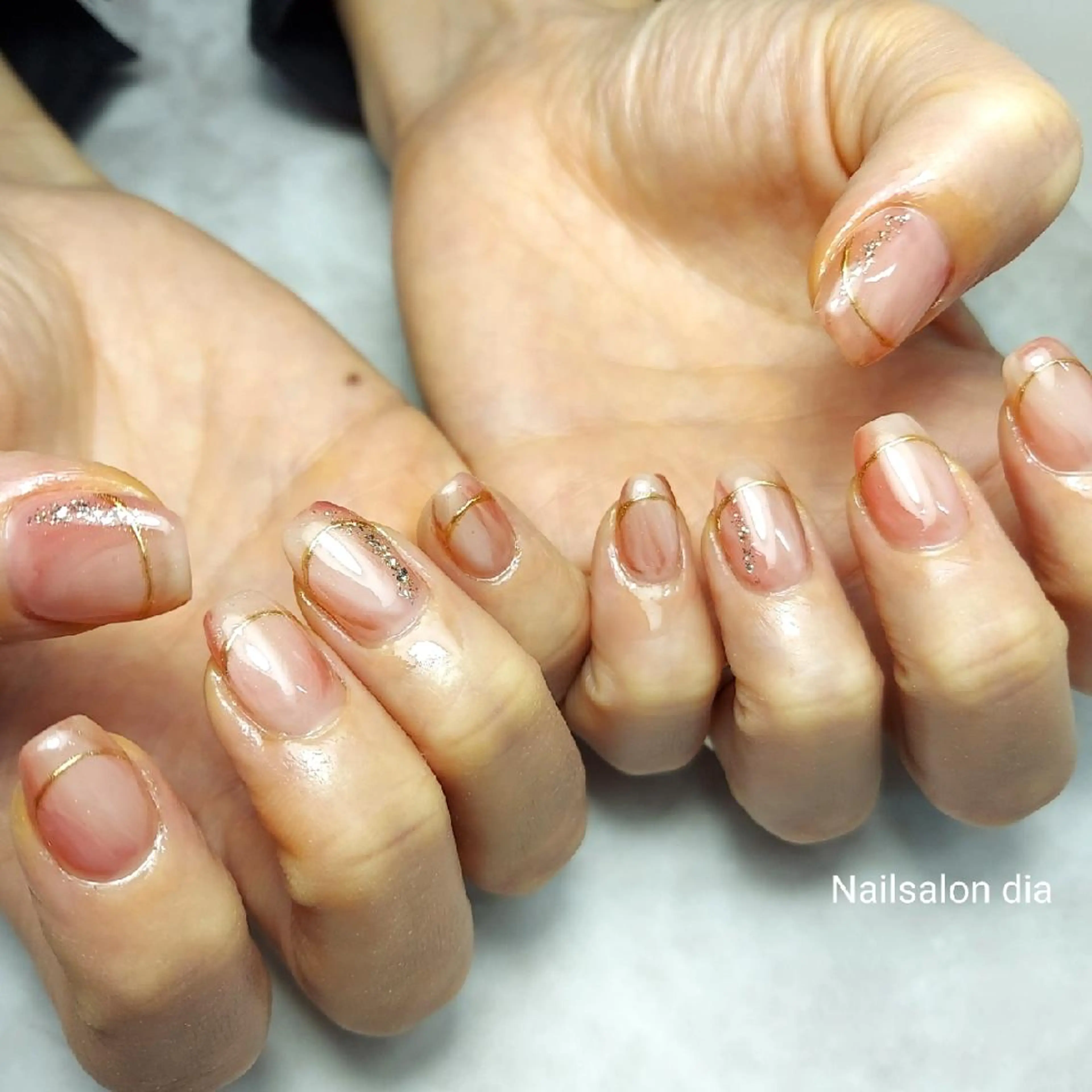 ネイル チークネイル フラワーネイル キラキラネイル マグネットネイル ミラーネイル ハンドネイル 栗東駅 徒歩10分 ネイルサロン ディアのネイルデザイン