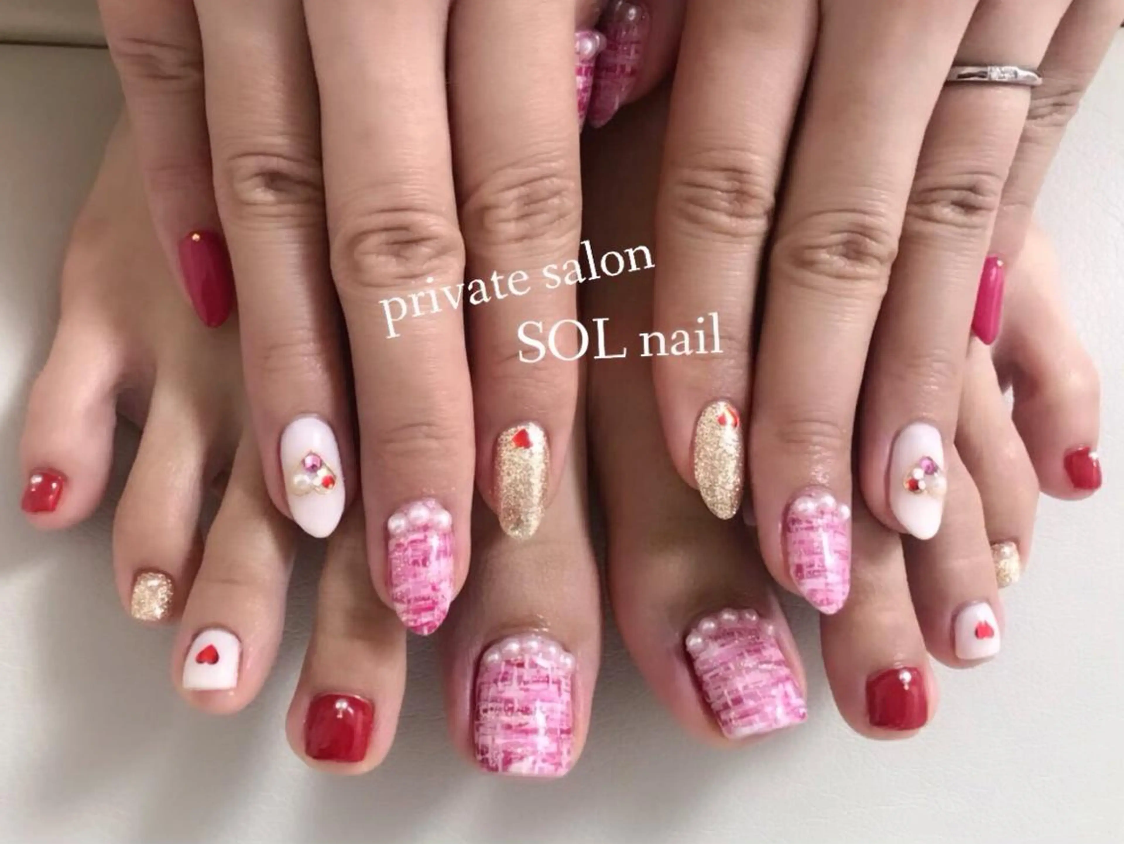 ネイル ハンドネイル フットネイル SOL NAILのネイルデザイン