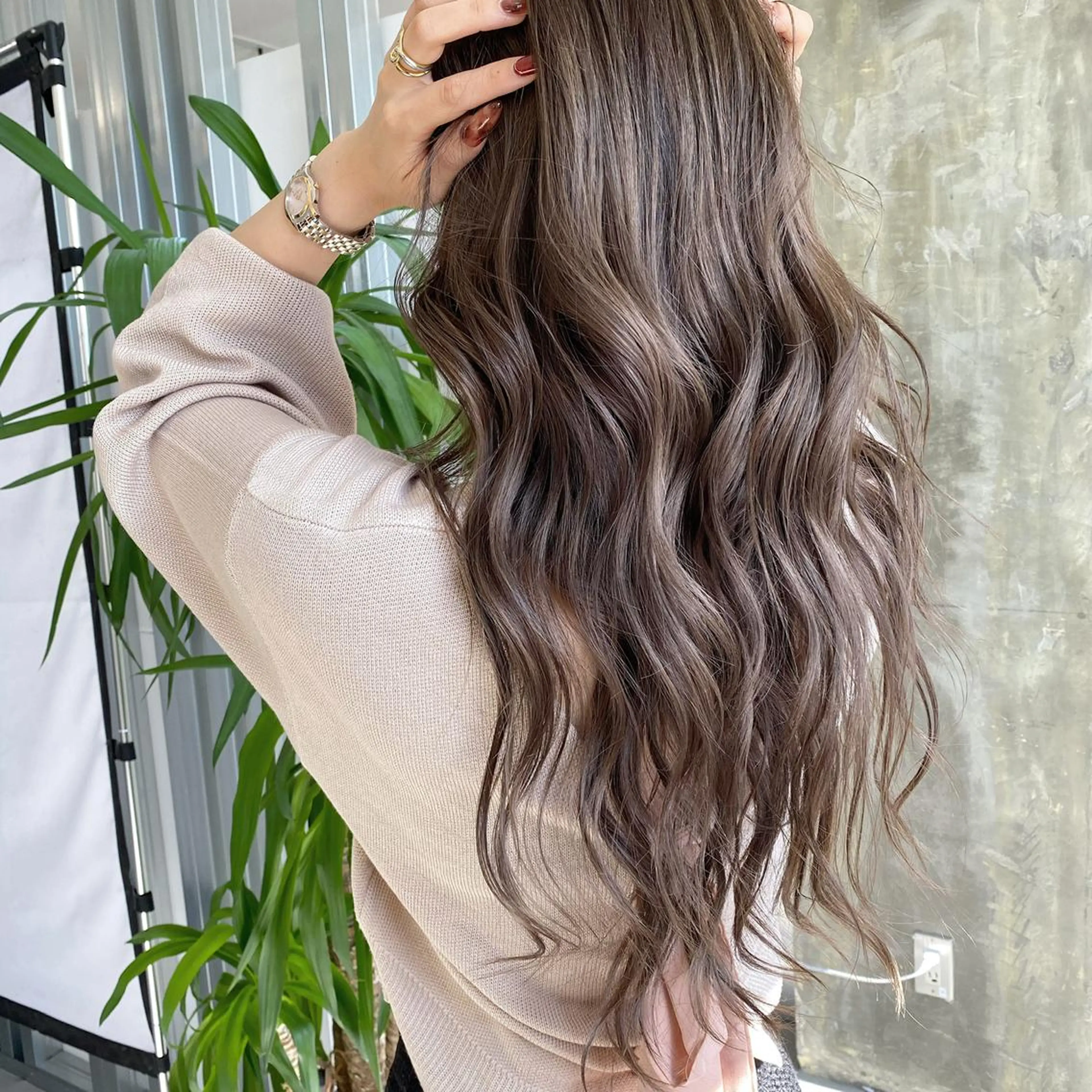 セミロング レイヤーカット/ 髪質改善/ハイライトのヘアスタイル