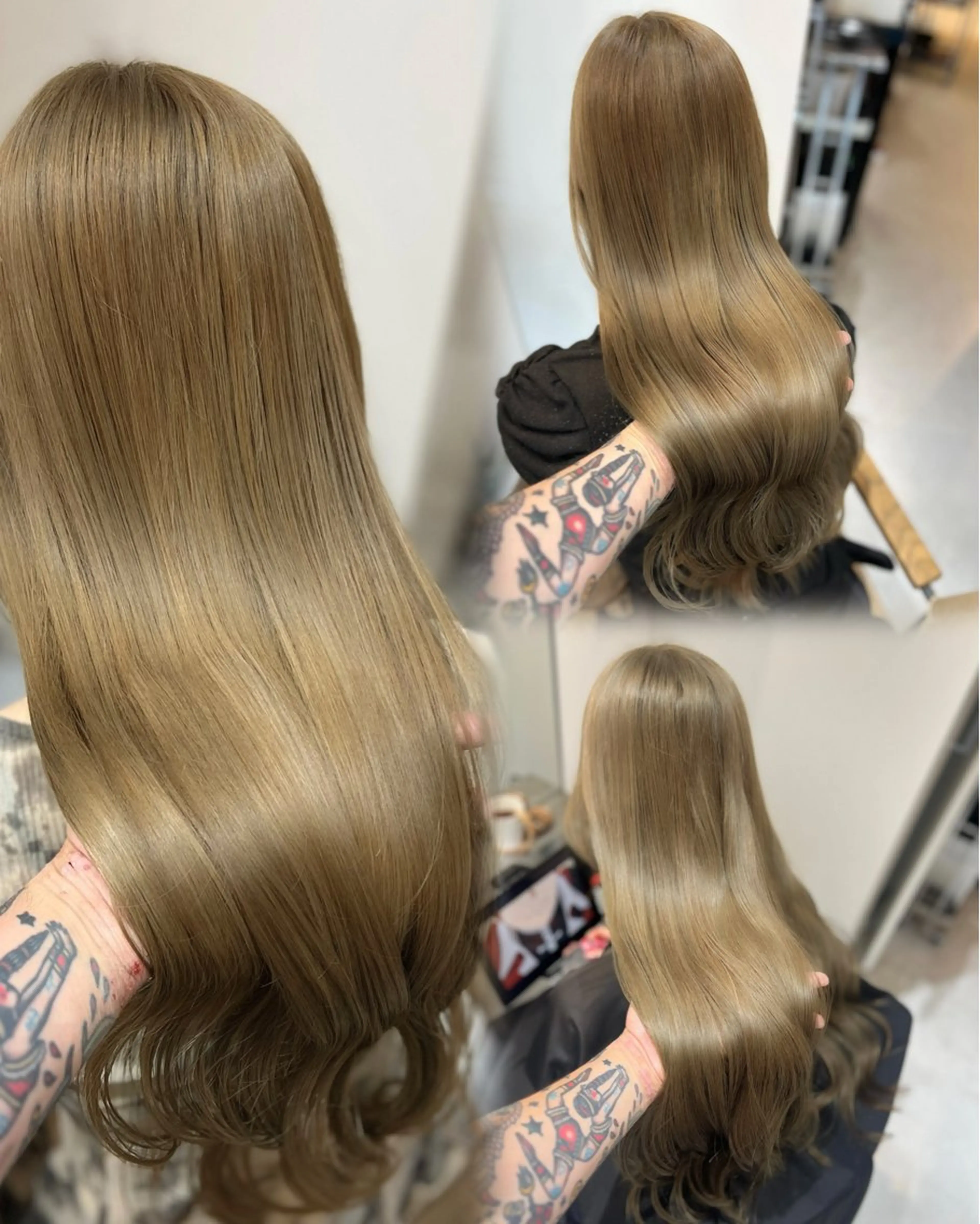 ロング カラー パーマ ヘアアレンジ ✨韓国/外国人風✨ 江原巧のヘアスタイル