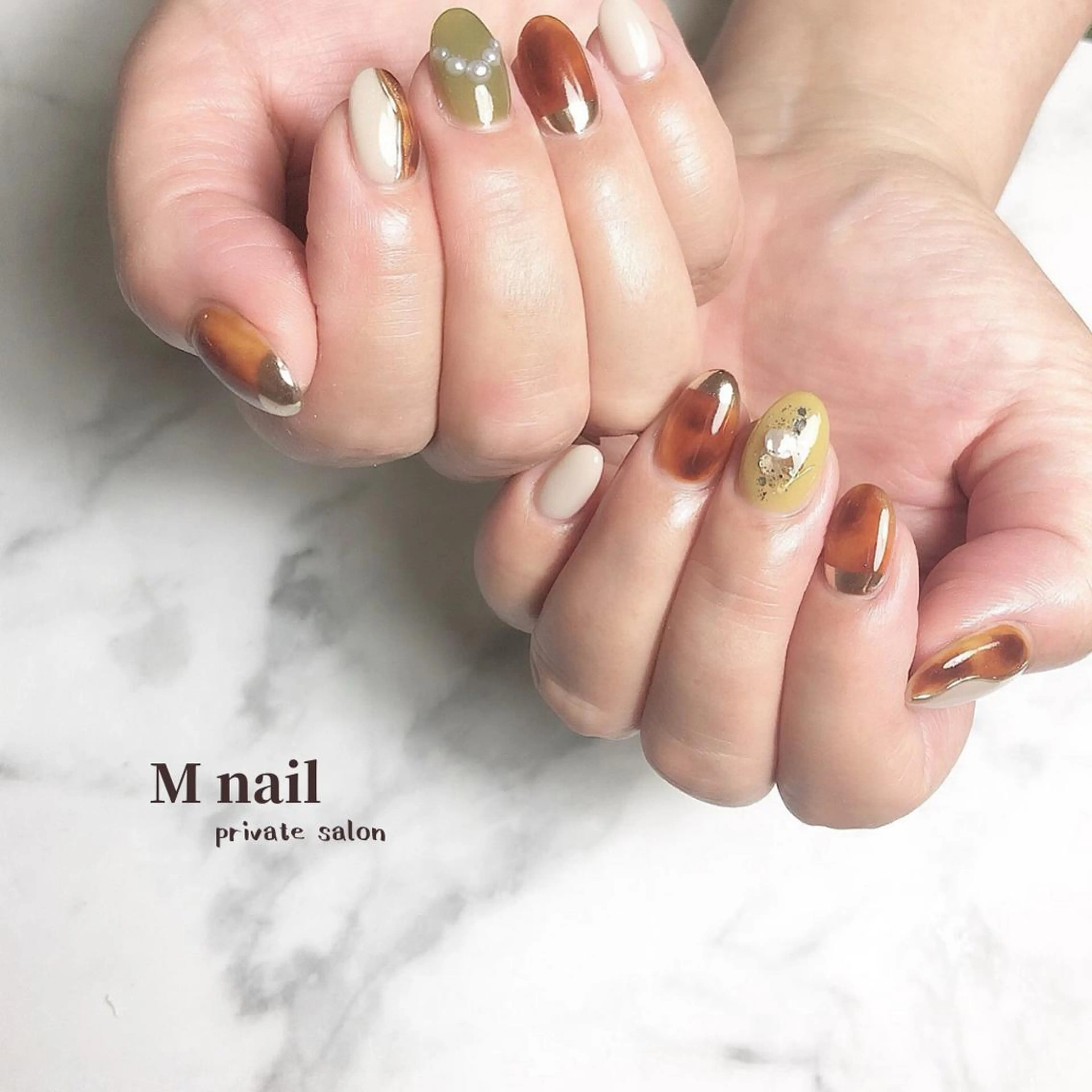 ネイル 持ち込み ハンドネイル M nailのネイルデザイン