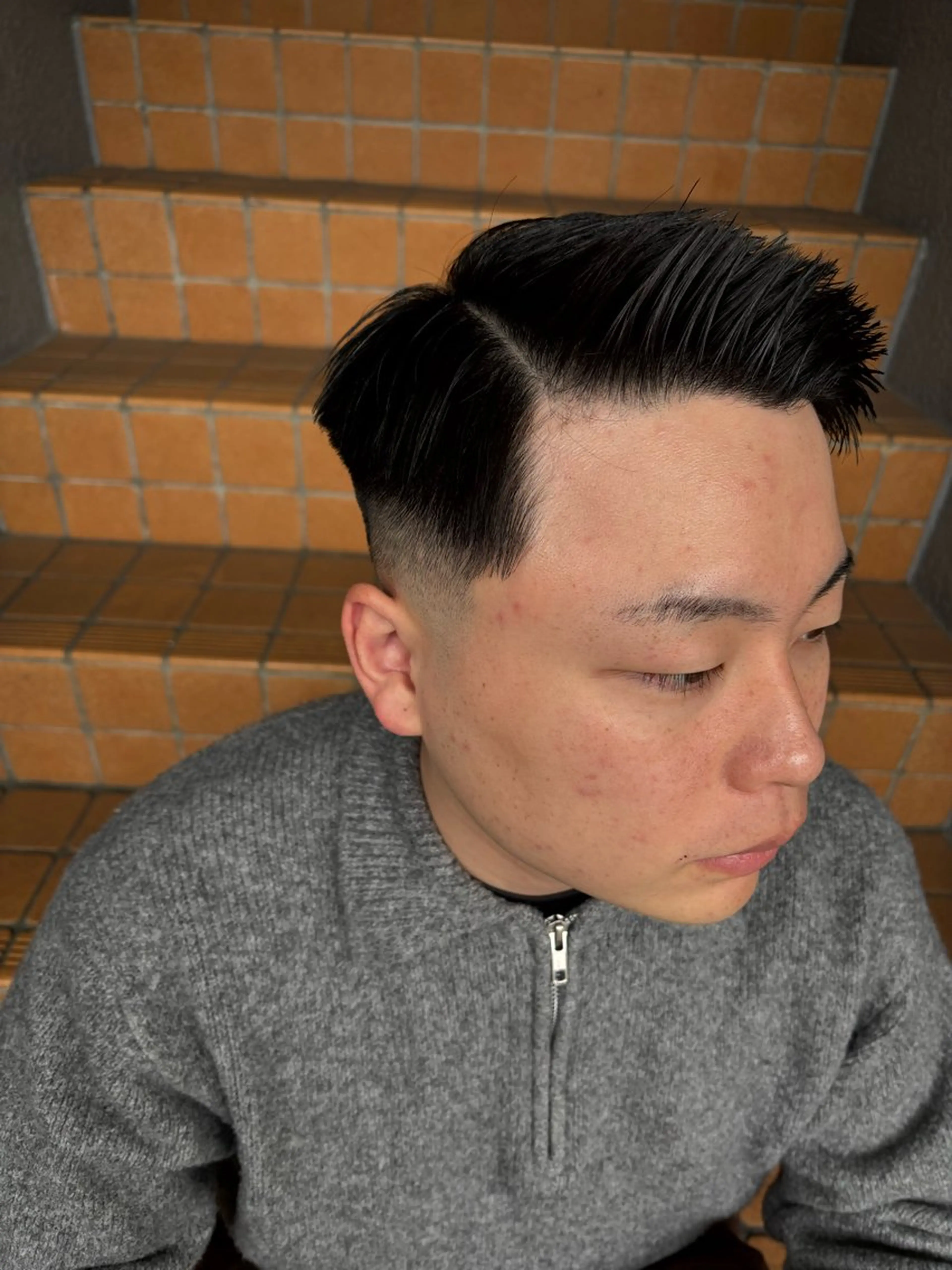 メンズ フェードカット 古川 虎太郎のヘアスタイル