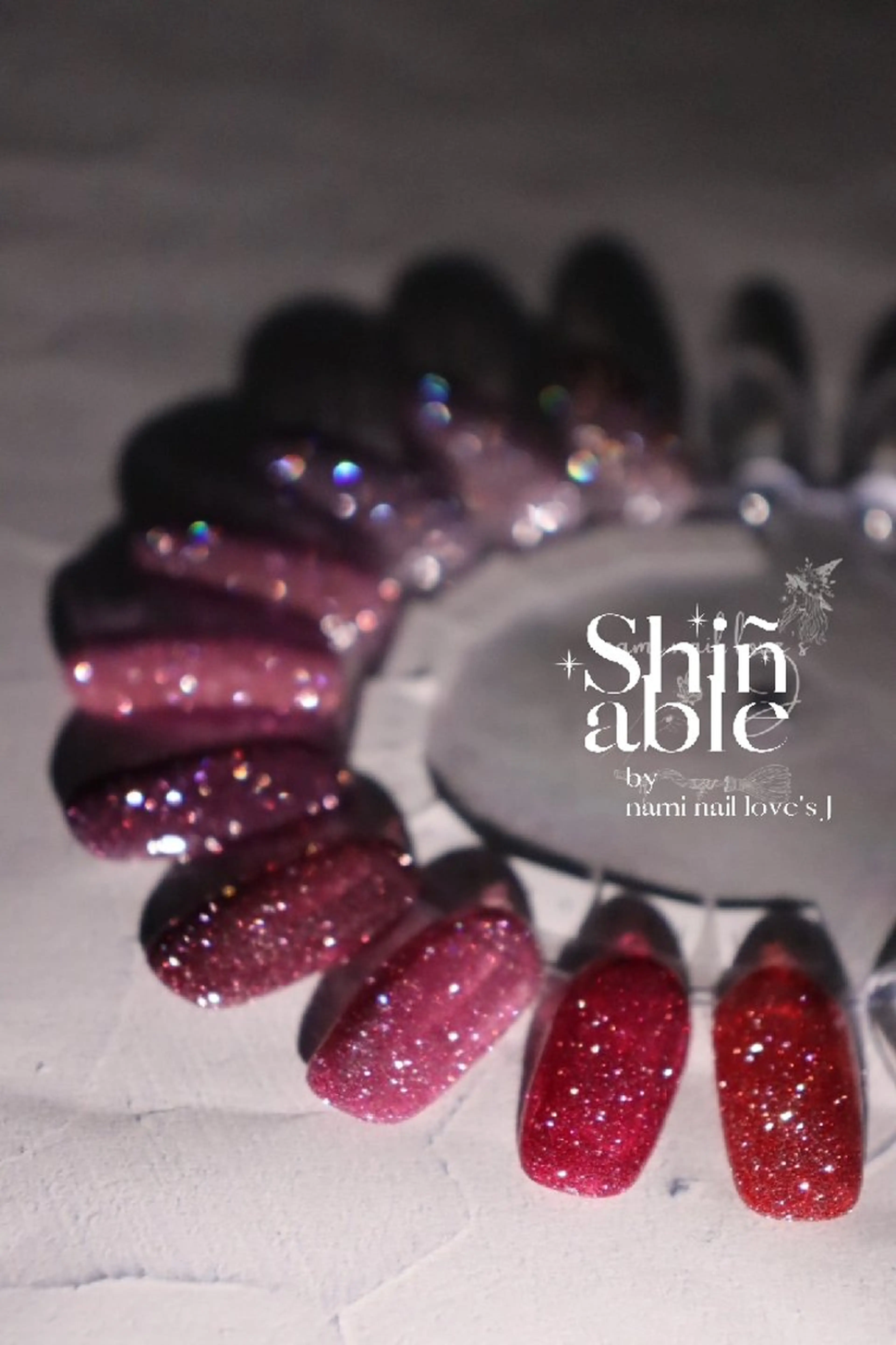 ネイル フラッシュネイル 内 奈美のネイルデザイン