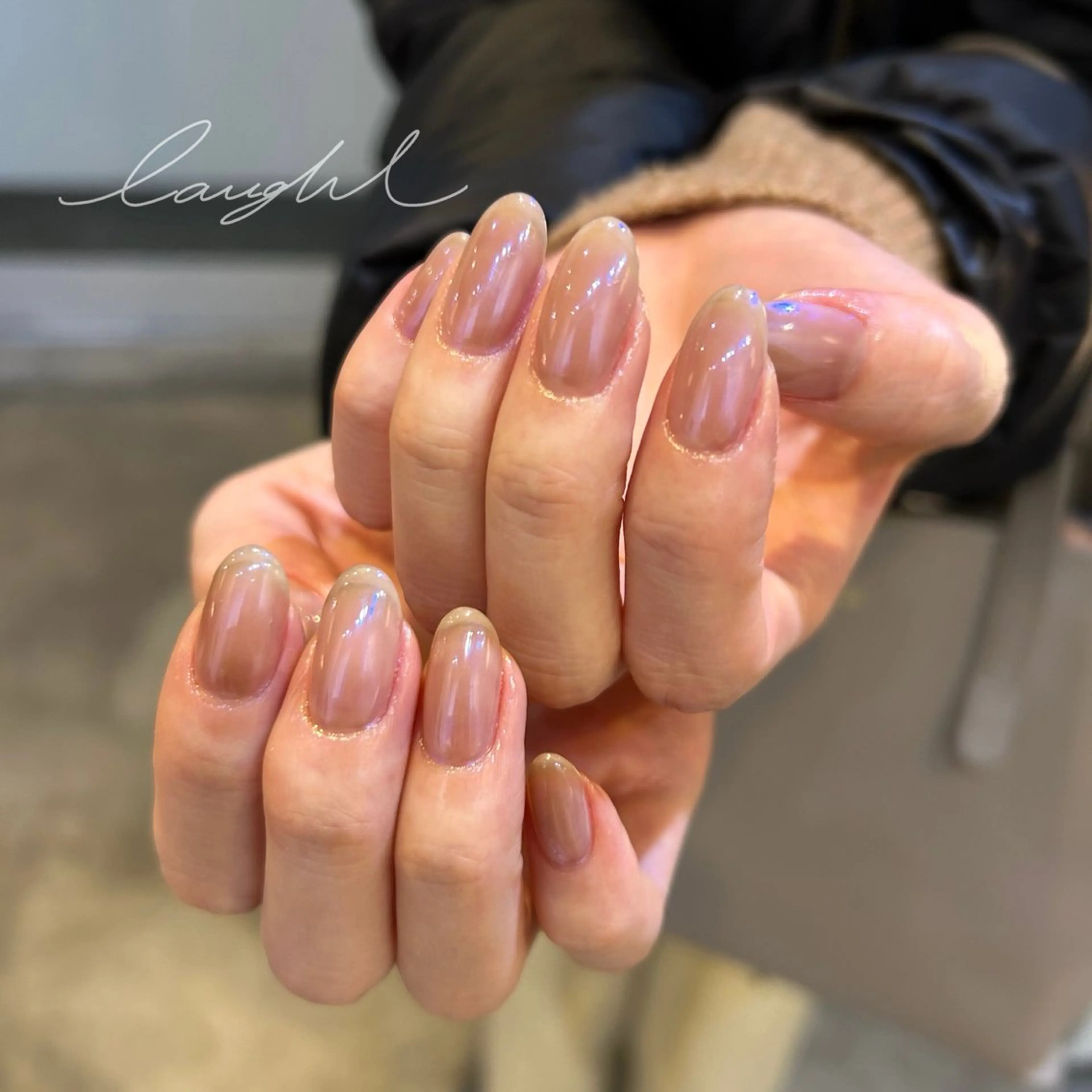 ネイル オーロラネイル ワンカラーネイル Ezura Yumi シンプルネイルのネイルデザイン