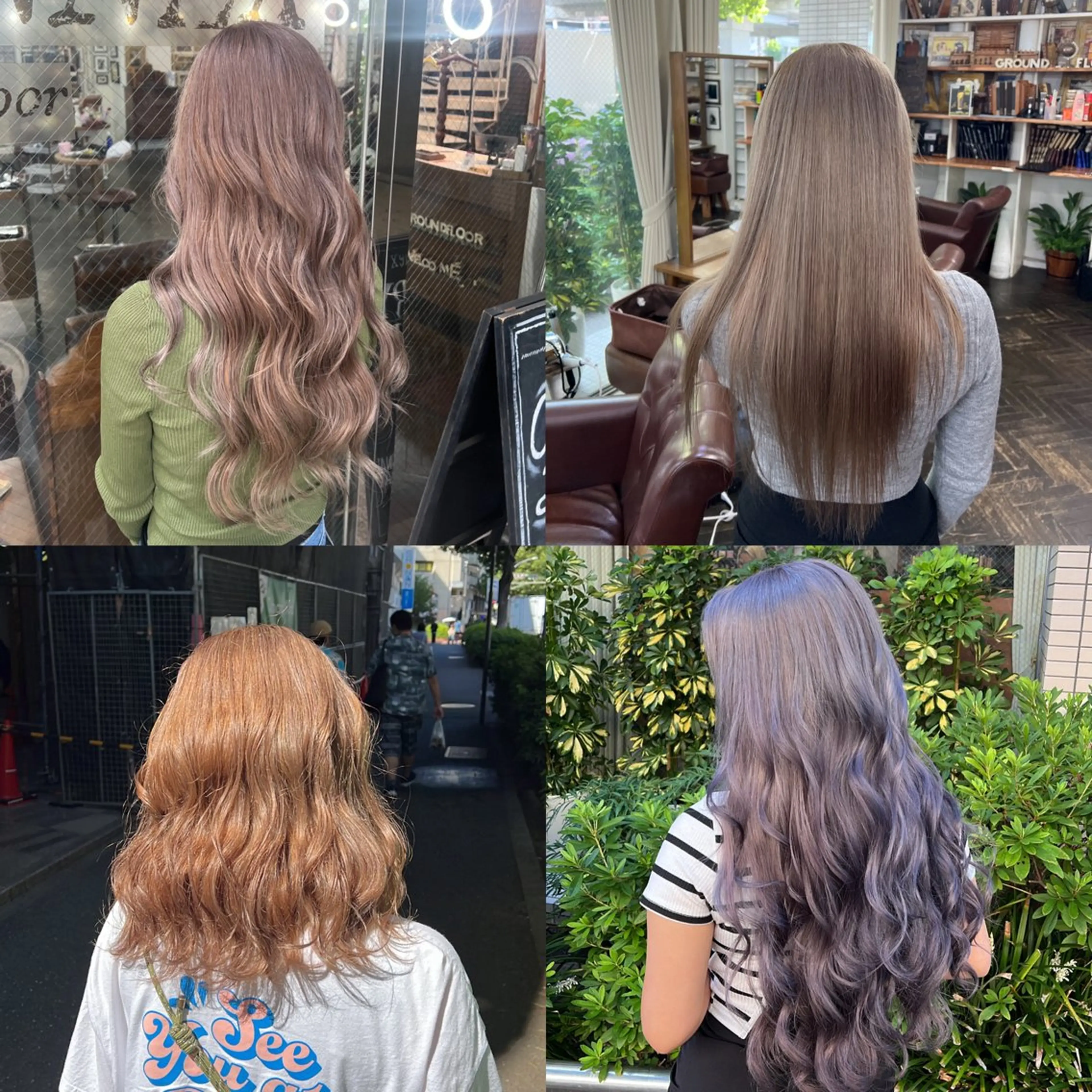 セミロング カラー ハイライト/レイヤー /ハイトーン/AOIのヘアスタイル